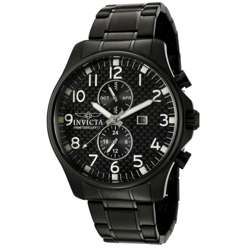 Invicta Quartz Specialty Black Dial Men's Watch 0383