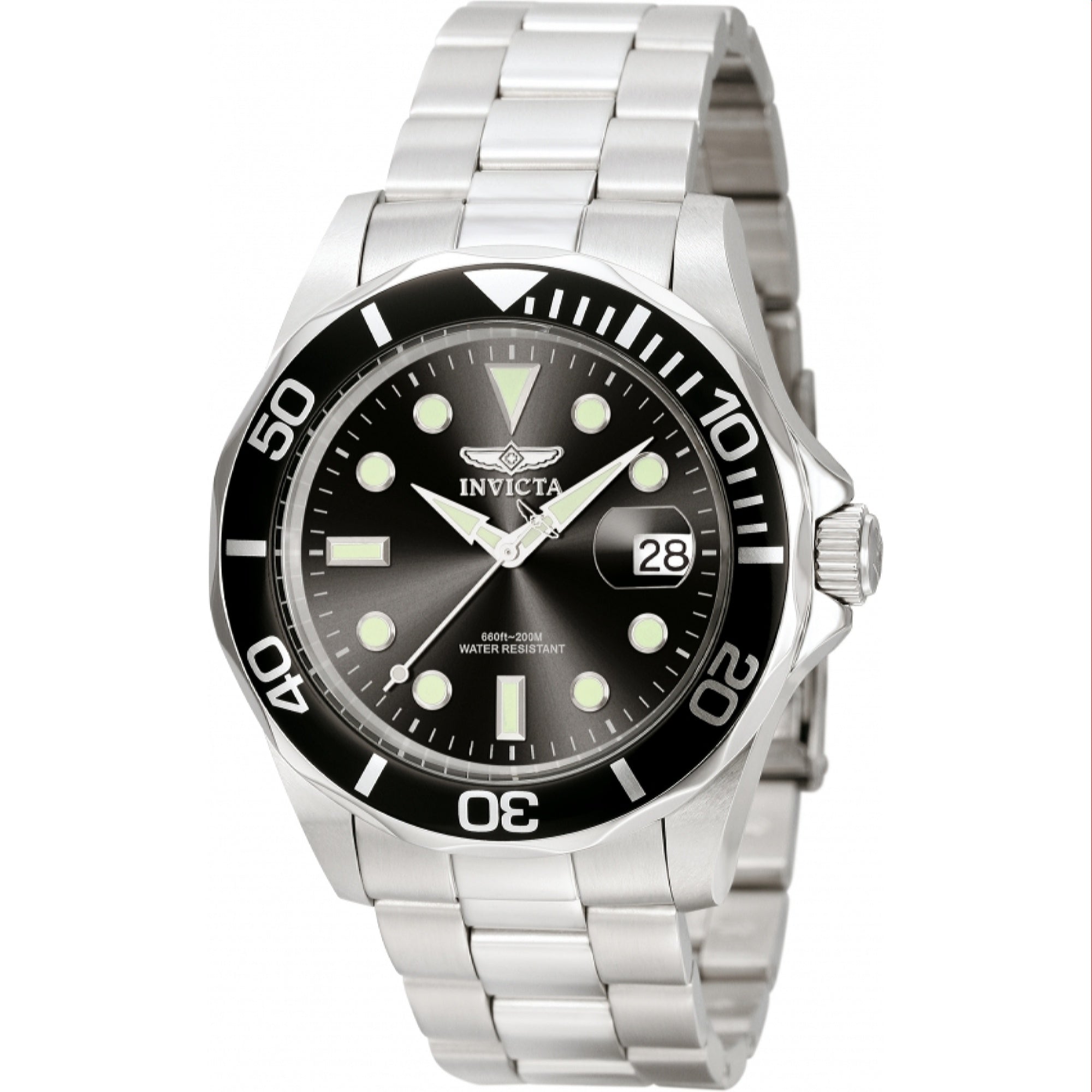 Invicta Quartz Pro Diver Black Dial Men's Watch 0590