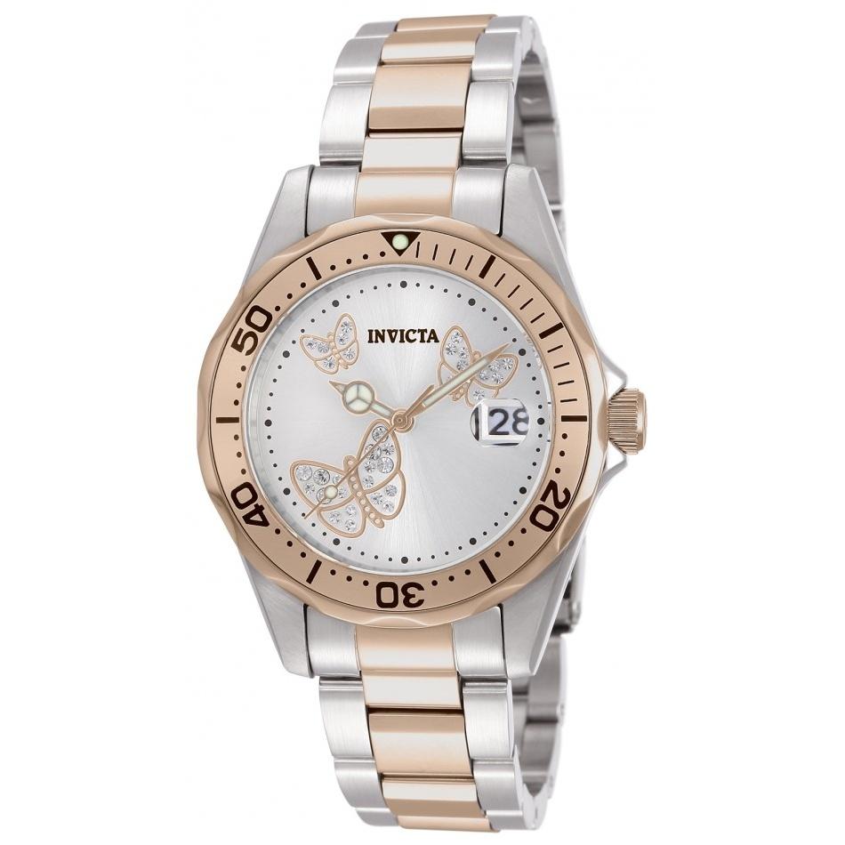Invicta Quartz Angel Silver Dial Women's Watch 12504