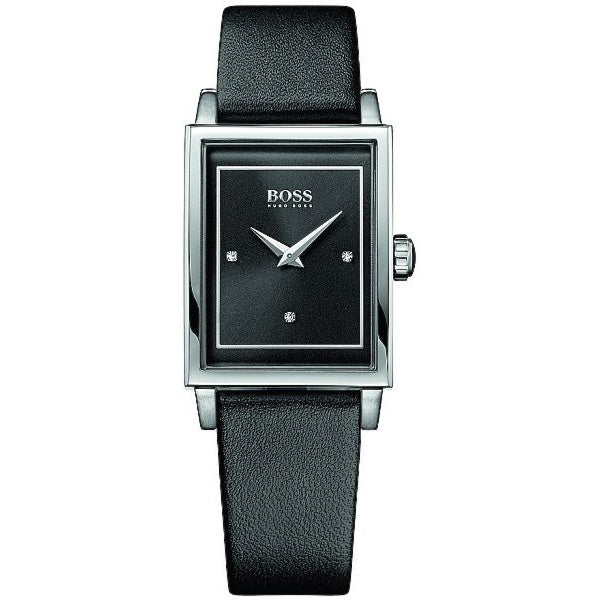 Hugo Boss Quartz Crystal Black Dial Women's Watch 1502348