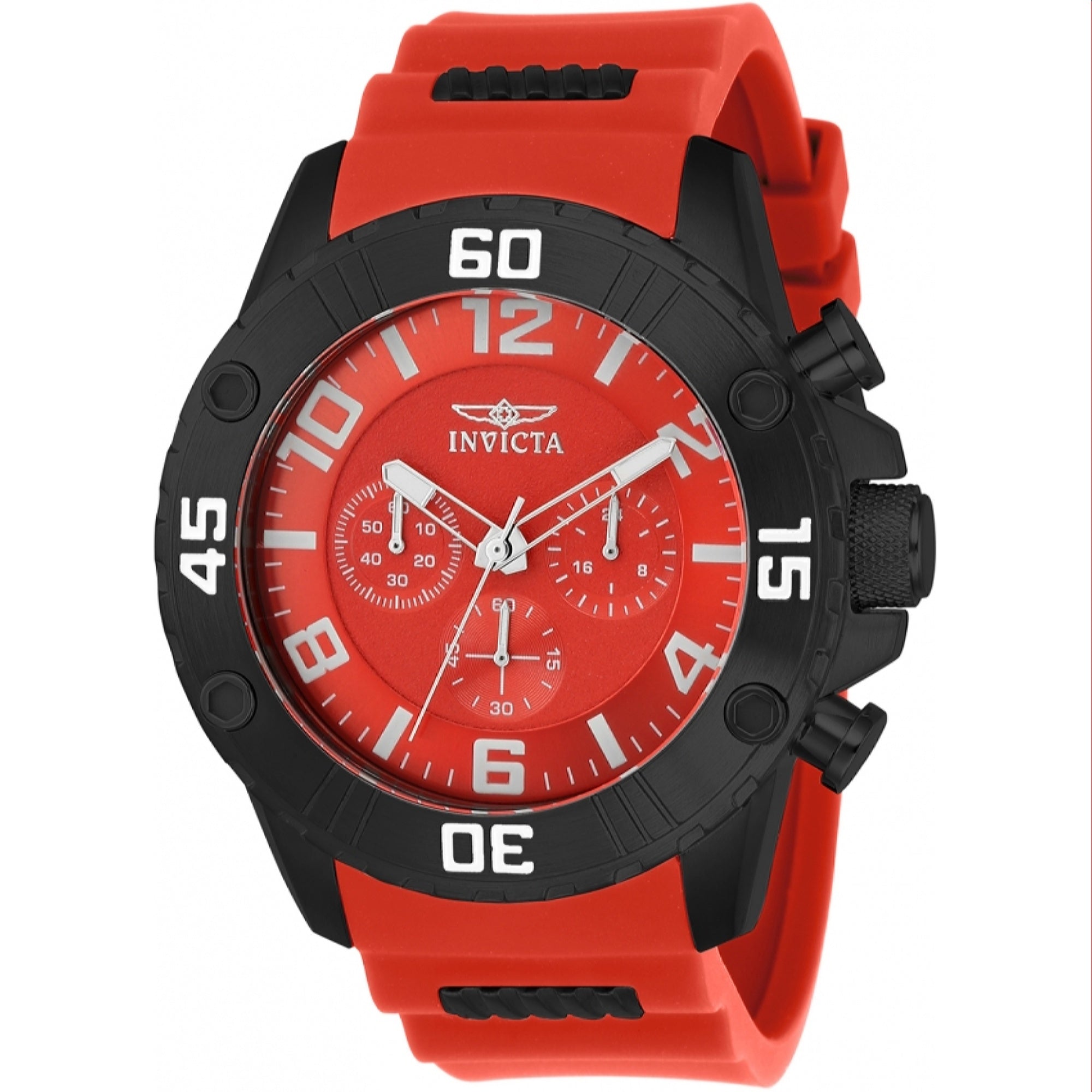 Invicta Quartz Pro Diver Red Dial Men's Watch 22700