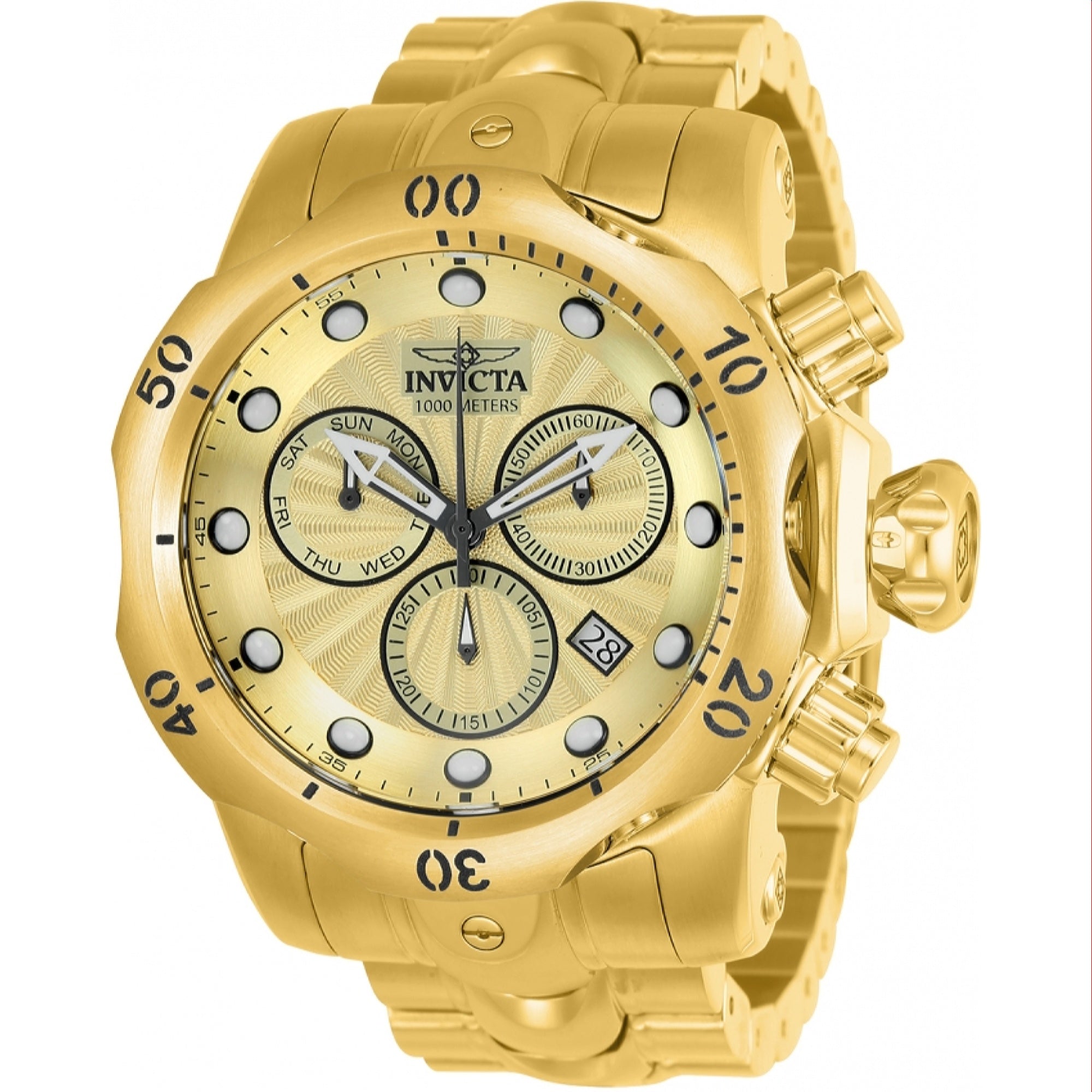 Invicta Quartz Venom Gold Dial Men's Watch 23891