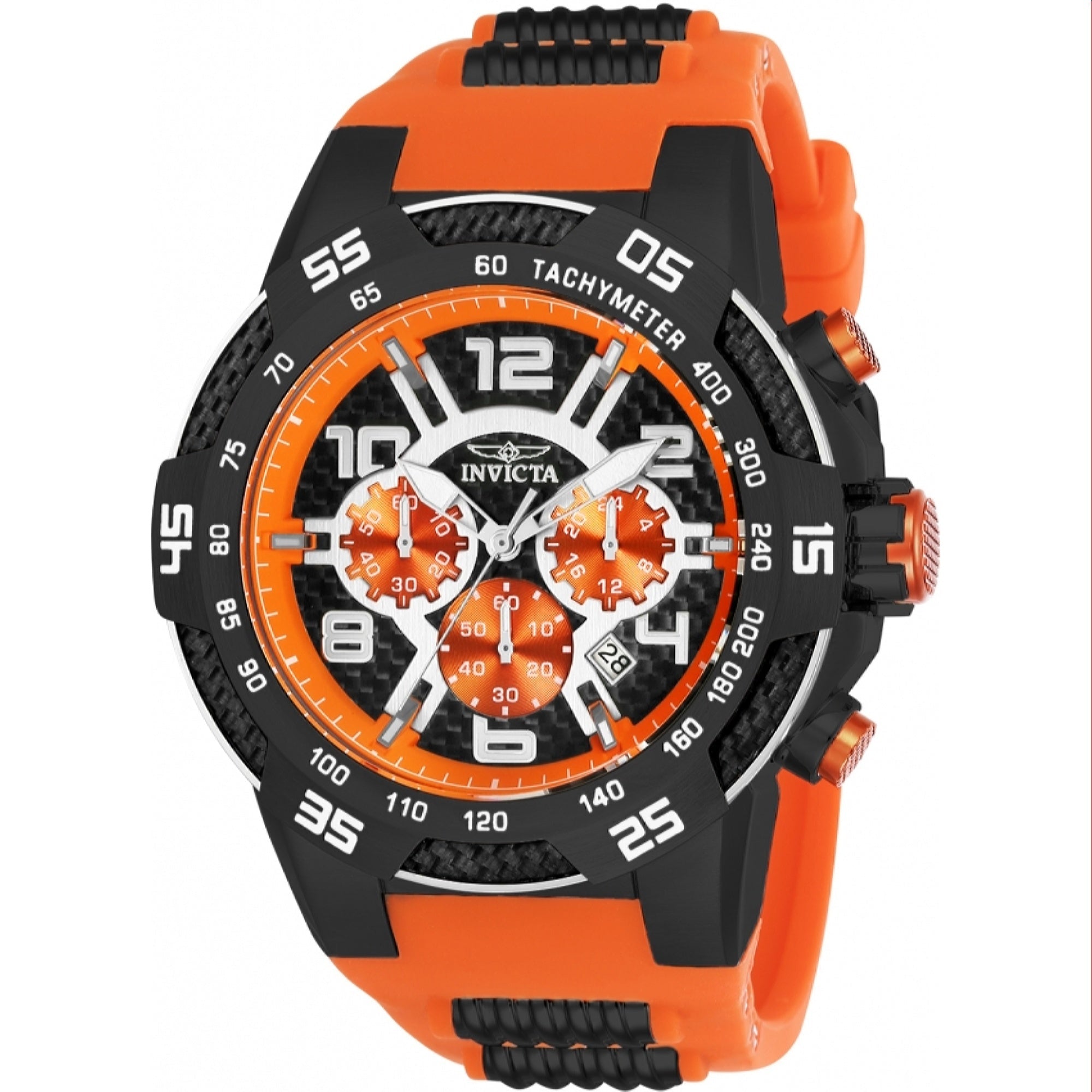 Invicta Speedway Quartz Orange Dial Men's Watch 24235