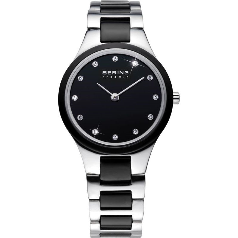 Bering Ceramic Quartz Crystal Black Dial Women's Watch 32327-742