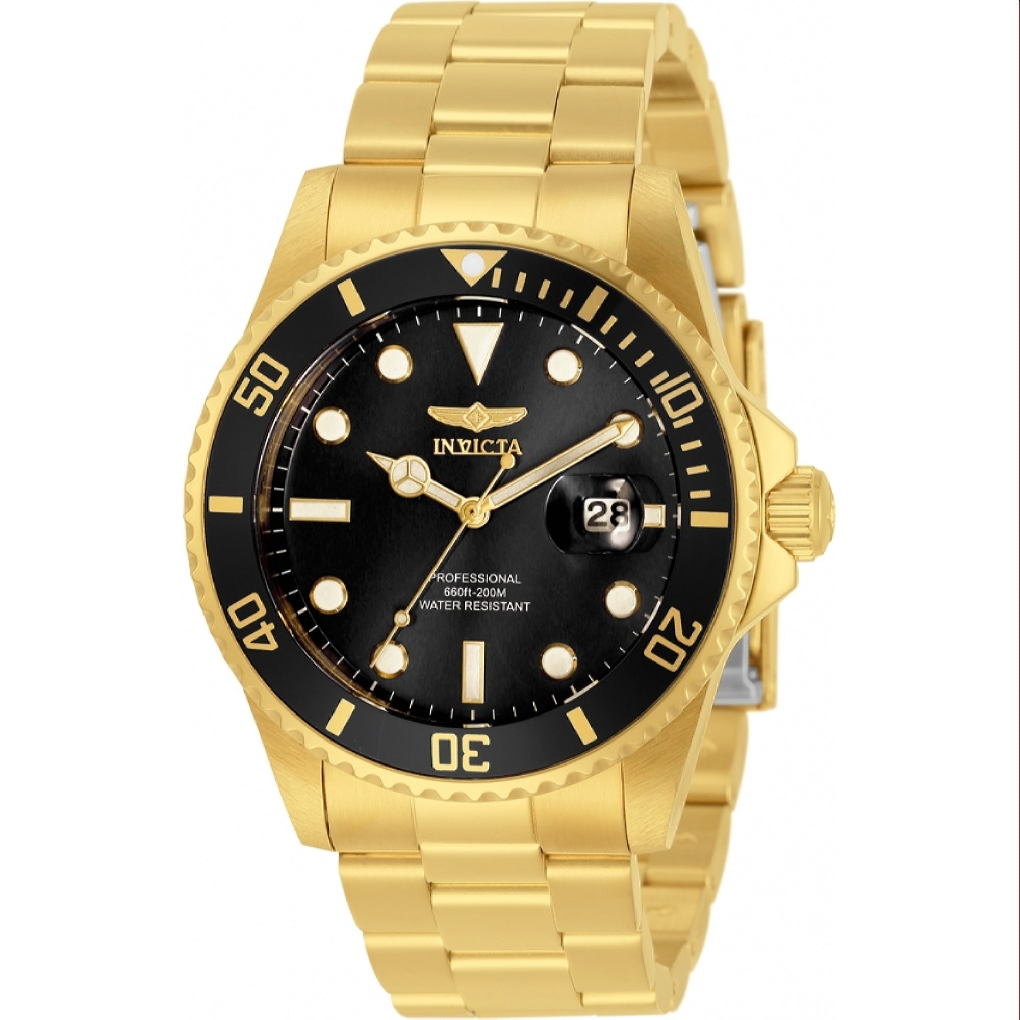 Invicta Quartz Pro Diver Black Dial Men's Watch 33271
