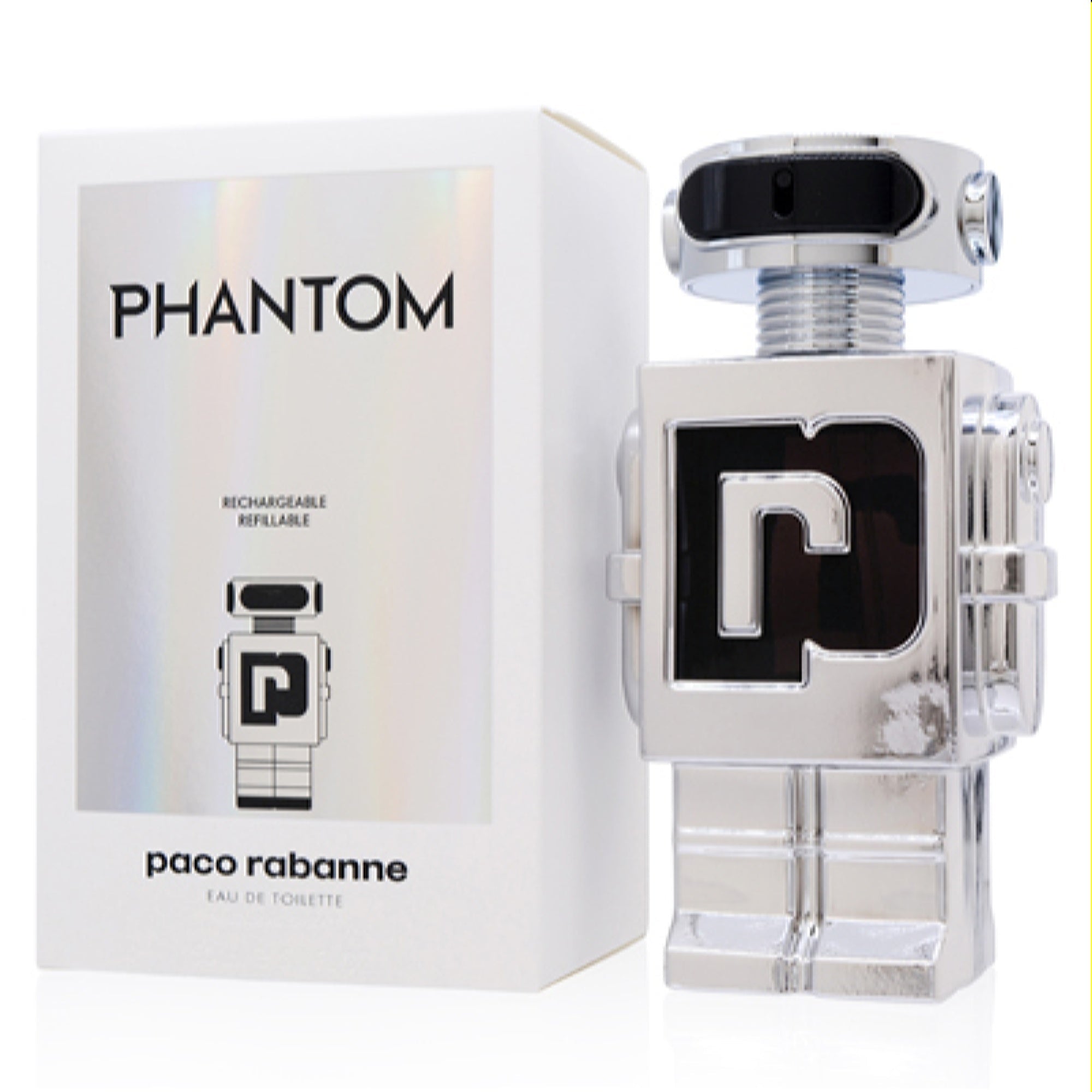 Paco Rabanne Men's Phantom Paco Rabanne Edt Refillable Spray 5.1 Oz (150 Ml) 3349668596348