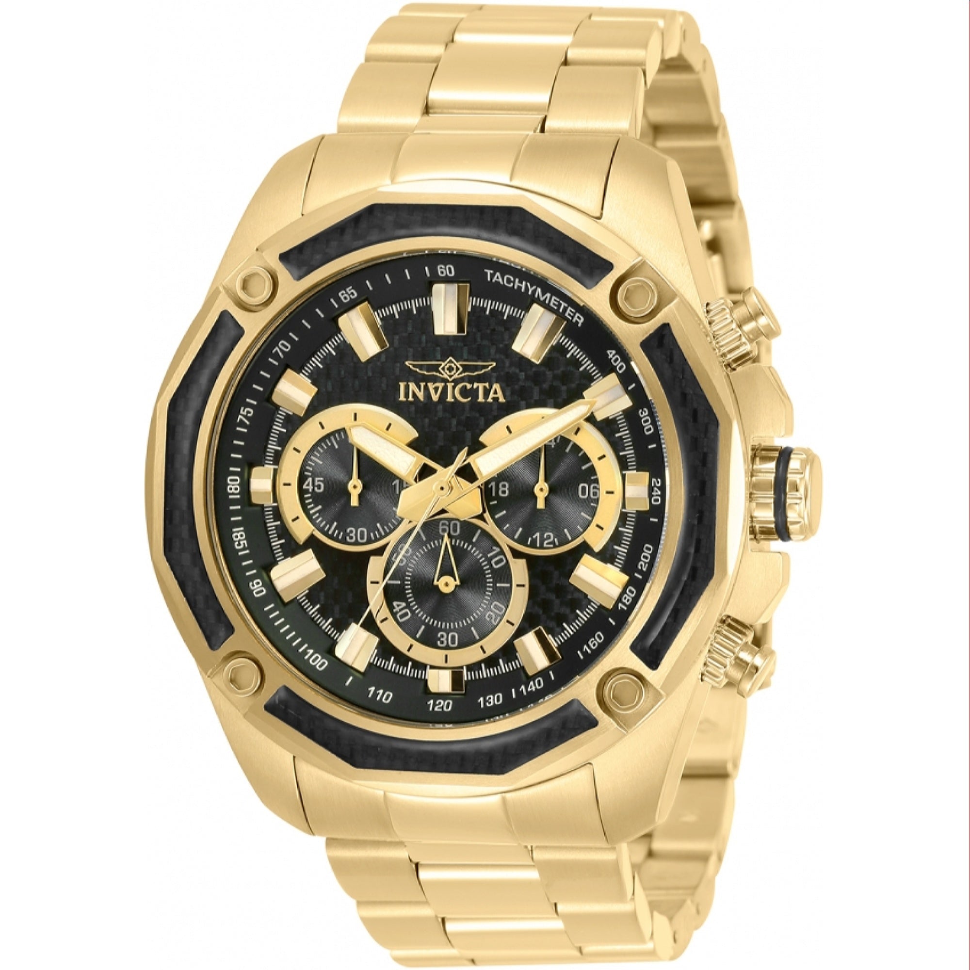 Invicta Quartz Aviator Scuba Black Dial Men's Watch 34158