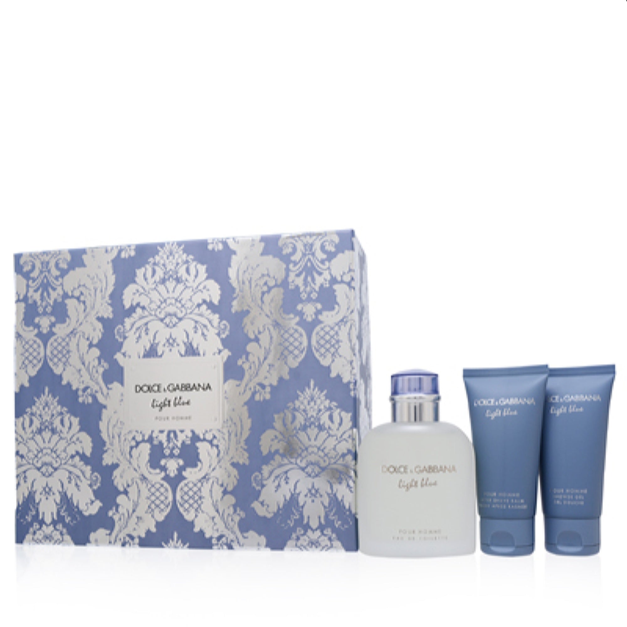 Dolce & Gabbana Men's Light Blue Pour Homme D&G Set 3423473146858