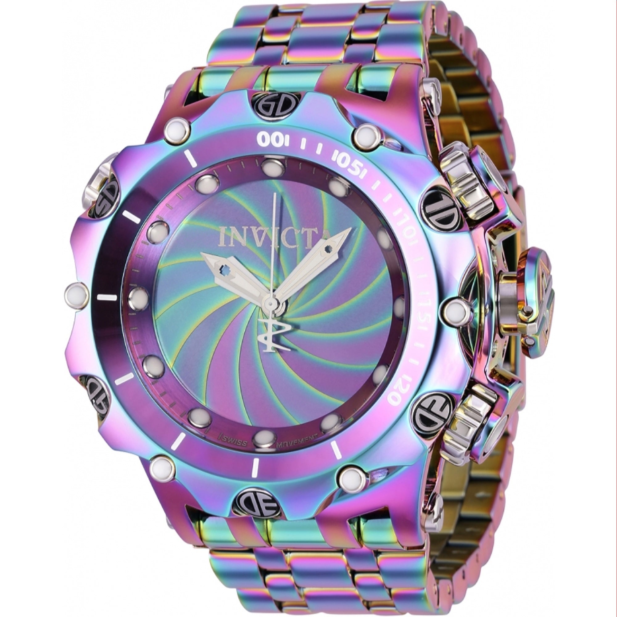 Invicta Reserve Quartz Mother of Pearl Dial Men's Watch 35654