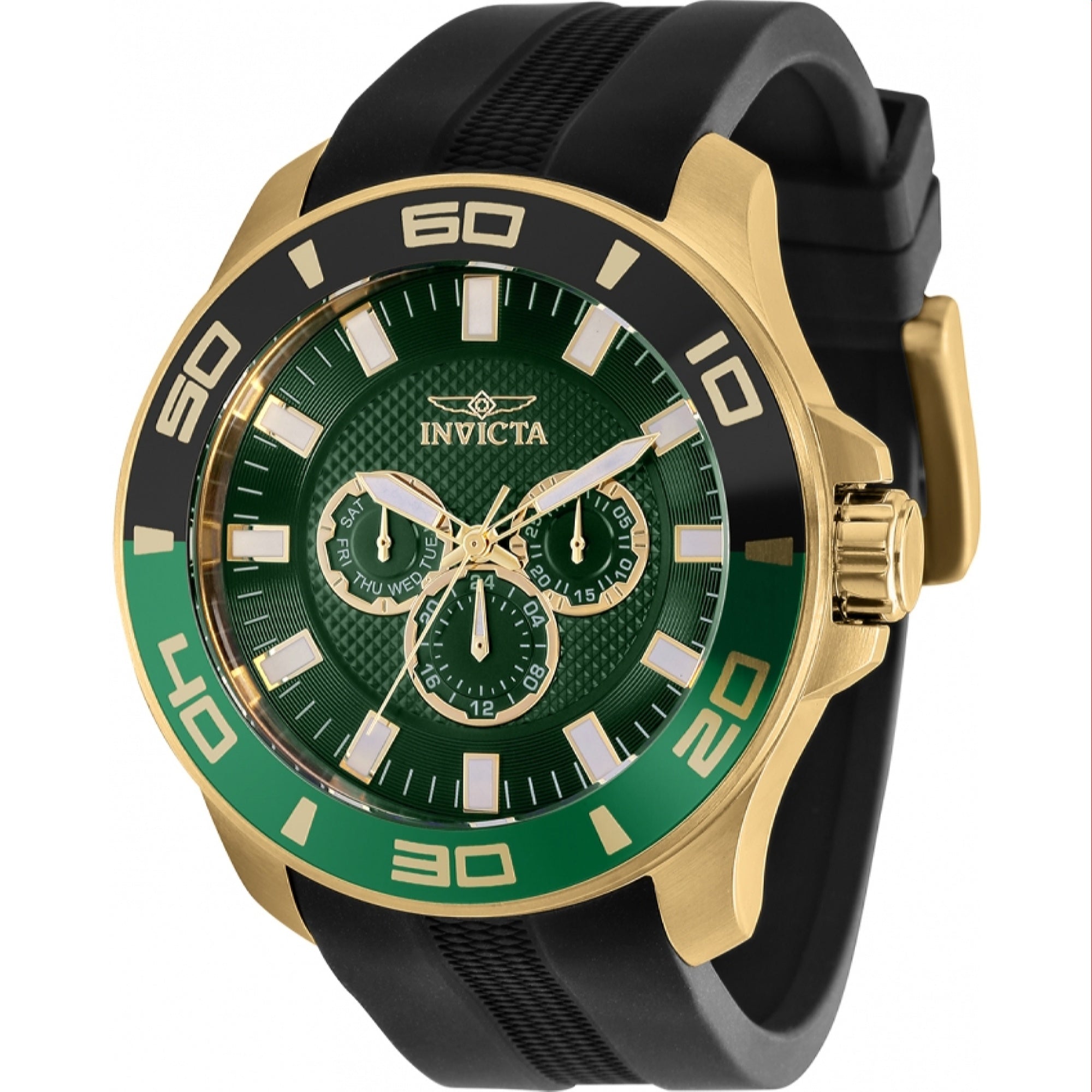 Invicta Quartz Pro Diver Green Dial Men's Watch 35743