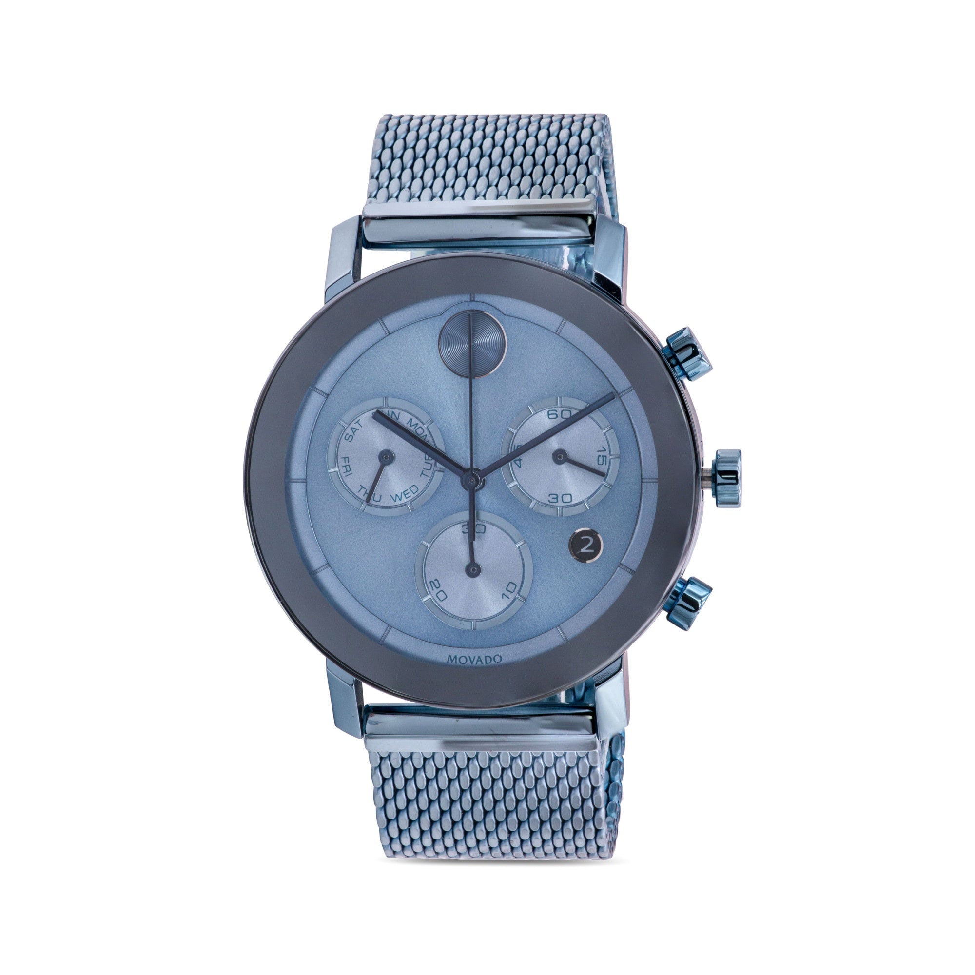 Movado Bold Evolution Quartz Chronograph Blue Dial Men's Watch 3600759