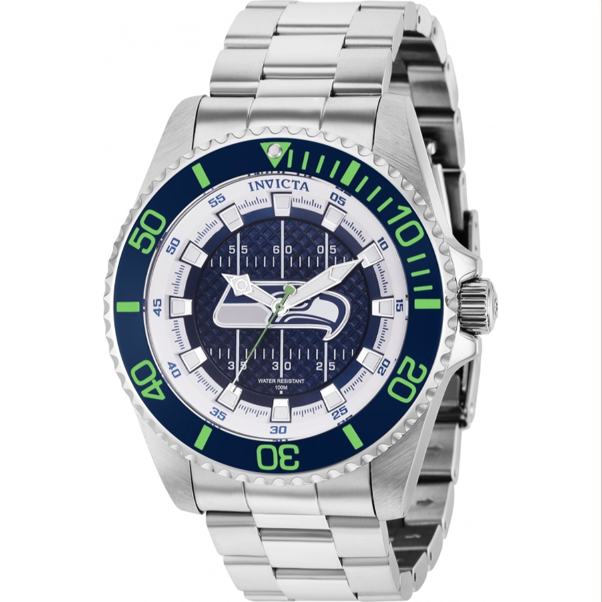 Invicta NFL Seahawks Quartz Green Dial Men's Watch 36927