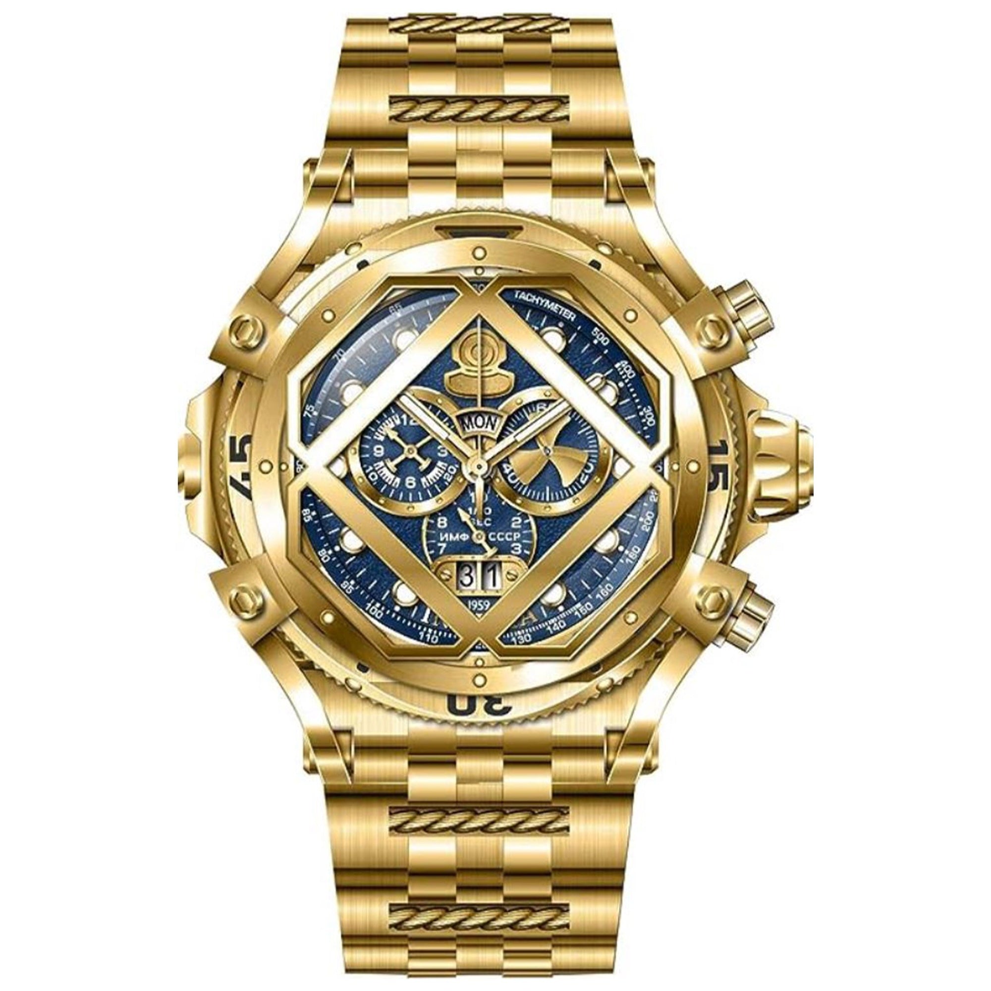 Invicta Quartz Pro Diver Scuba Blue Dial Men's Watch 37175