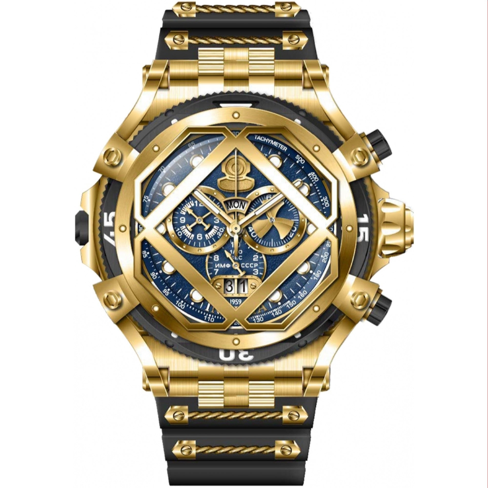 Invicta Quartz Pro Diver Scuba Blue Dial Men's Watch 37178