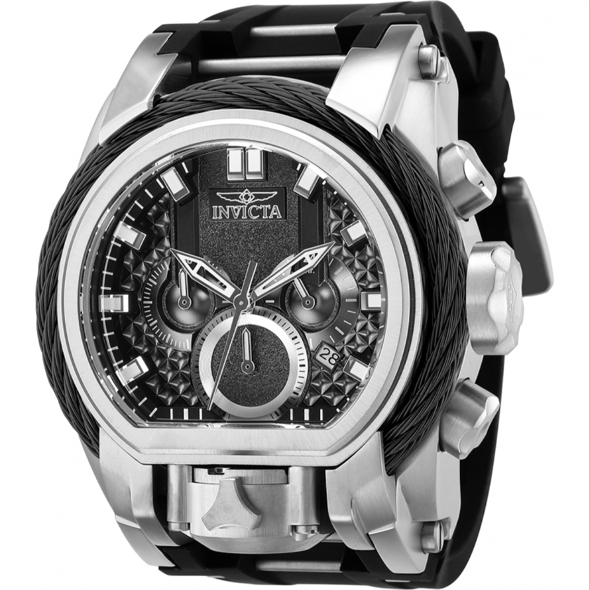 Invicta Quartz Bolt Black Dial Men's Watch 37222