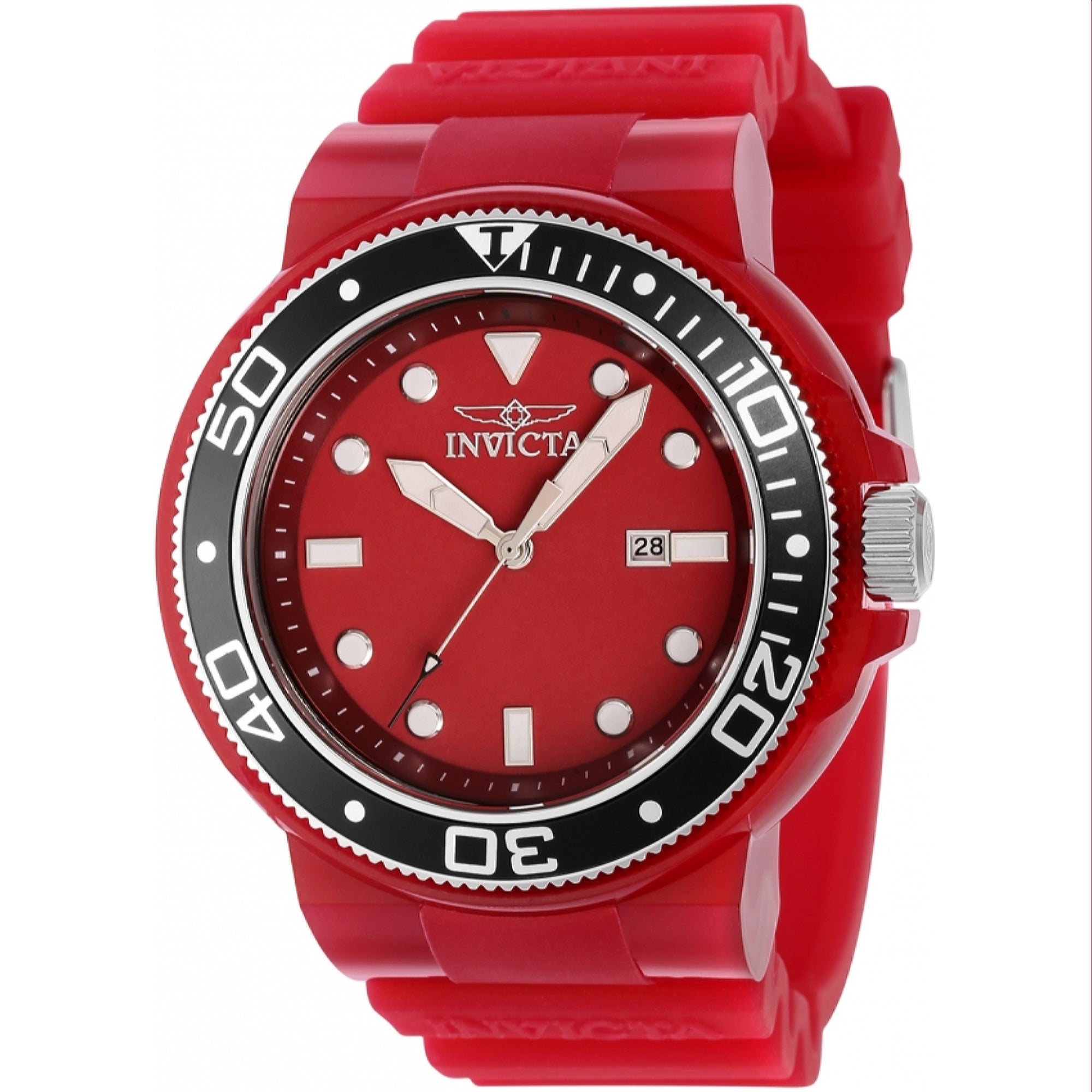 Invicta Quartz Pro Diver Burgundy Dial Men's Watch 38064