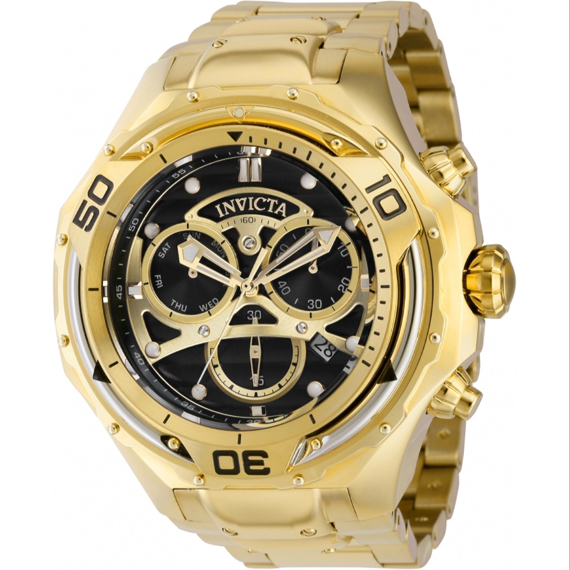 Invicta Quartz Mammoth Black Dial Men's Watch 38089