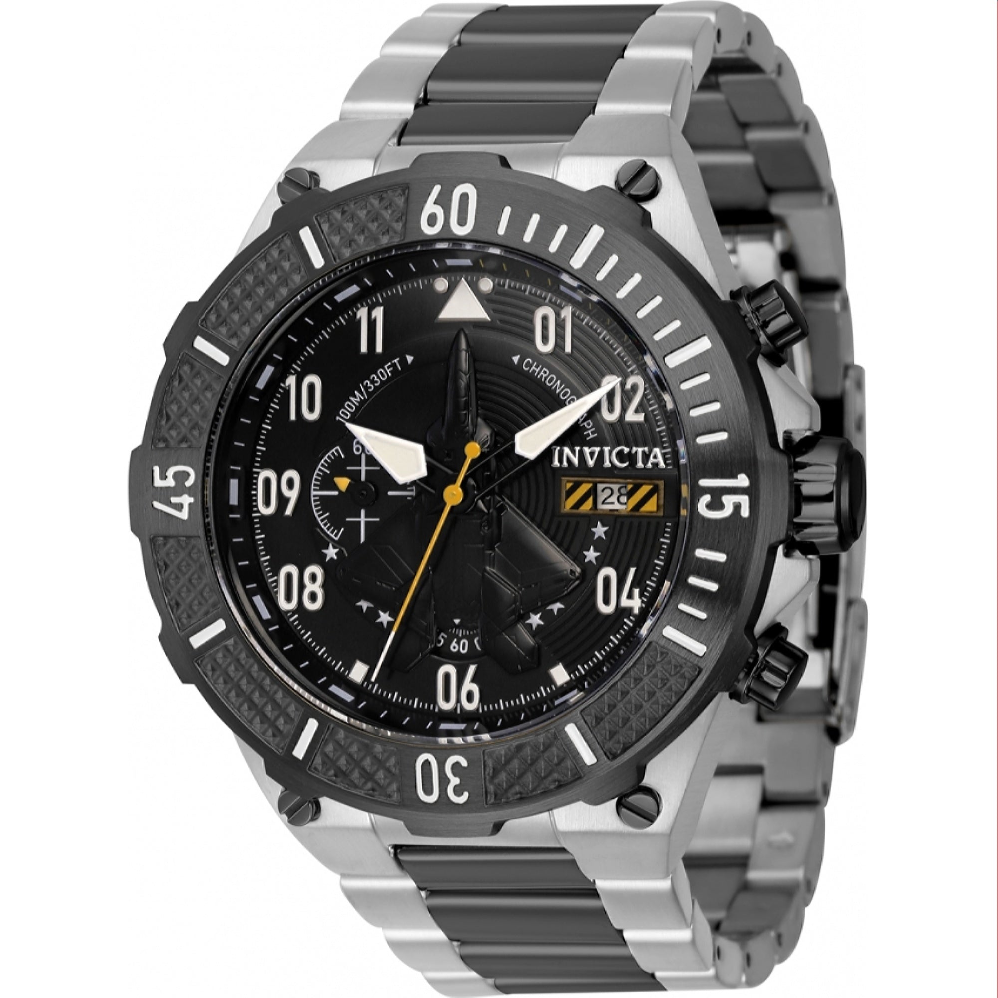 Invicta Quartz Aviator Black Dial Men's Watch 39903