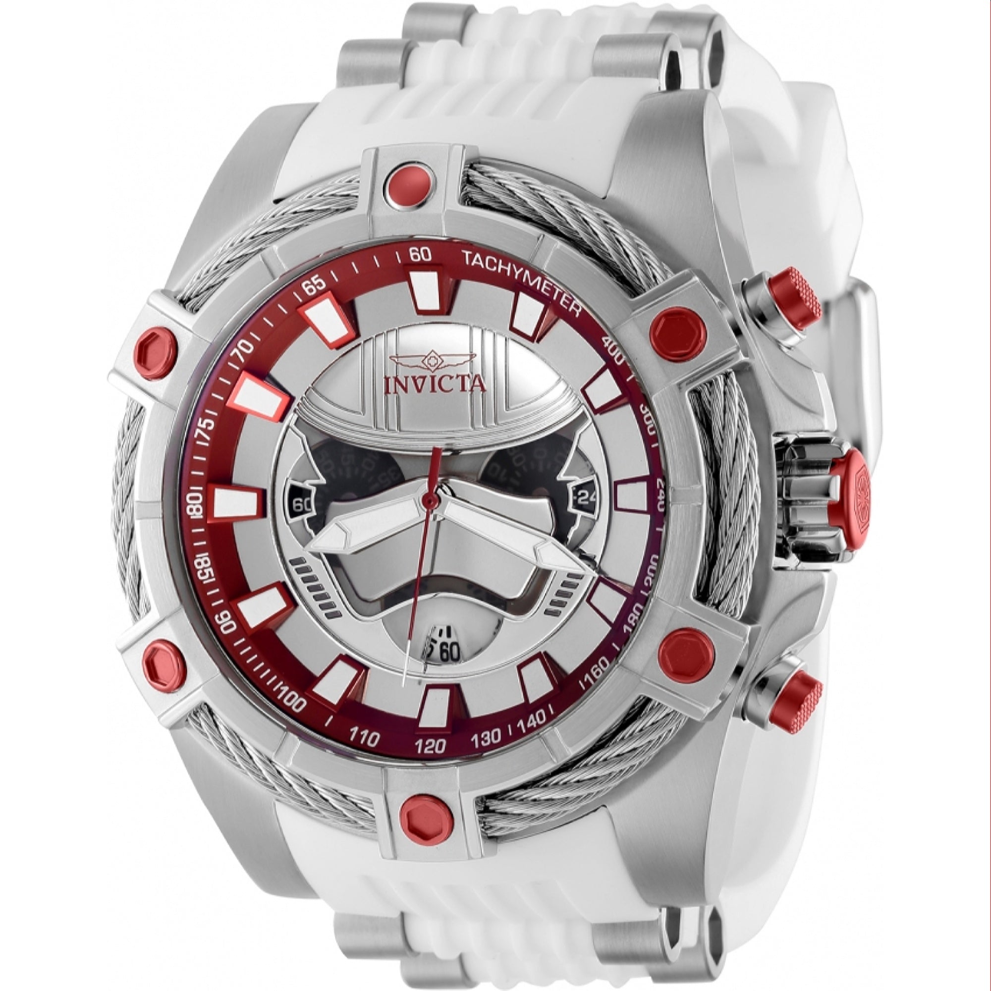 Invicta Quartz Star Wars Captain Phasma Silver Dial Men's Watch 40091