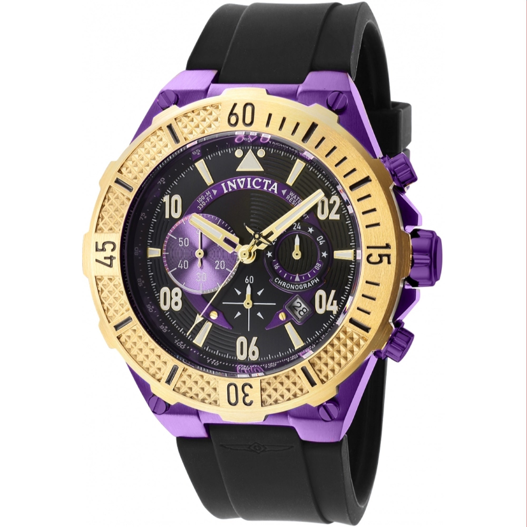 Invicta Quartz Aviator Black Dial Men's Watch 40506