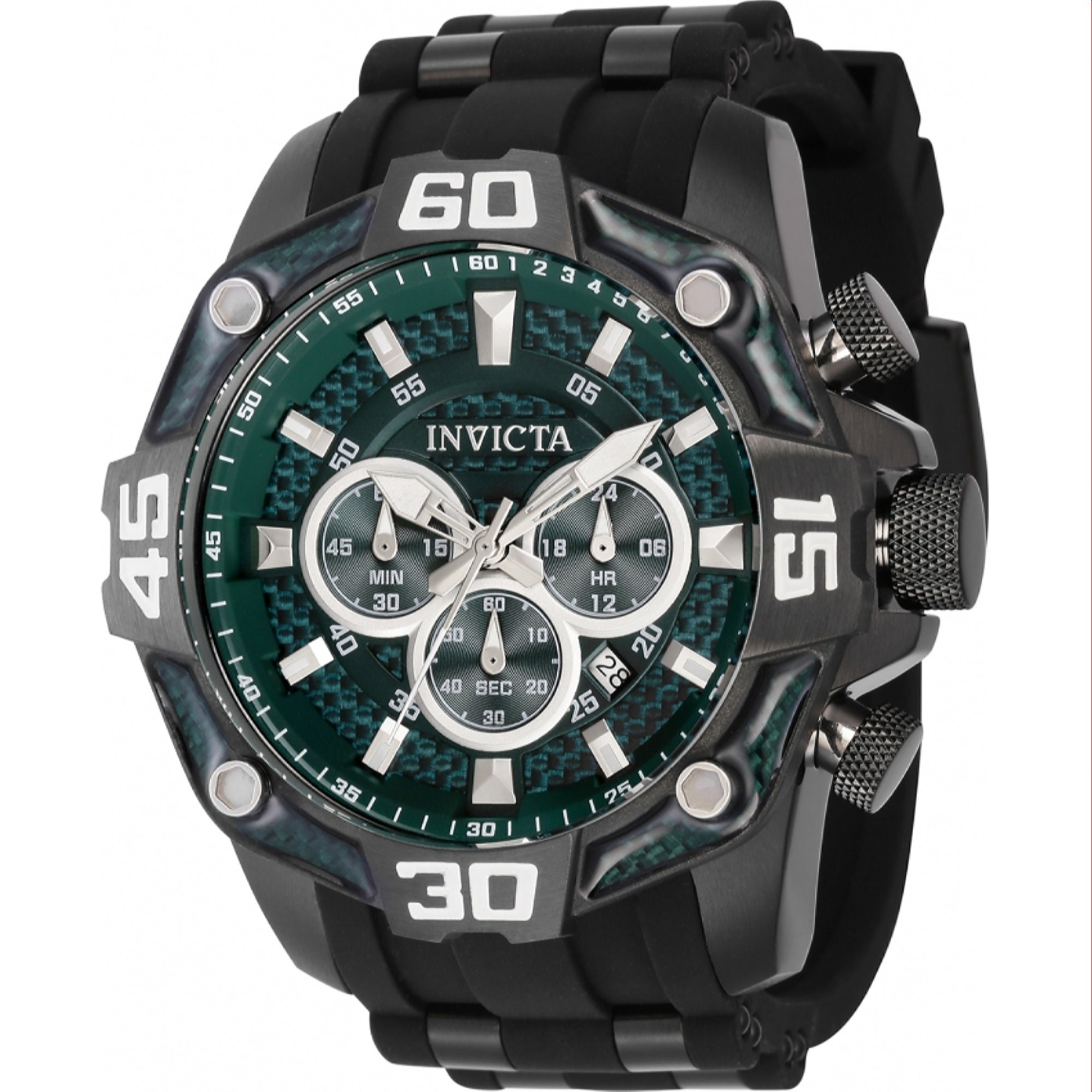 Invicta Pro Diver Quartz Green Dial Men's Watch 40524