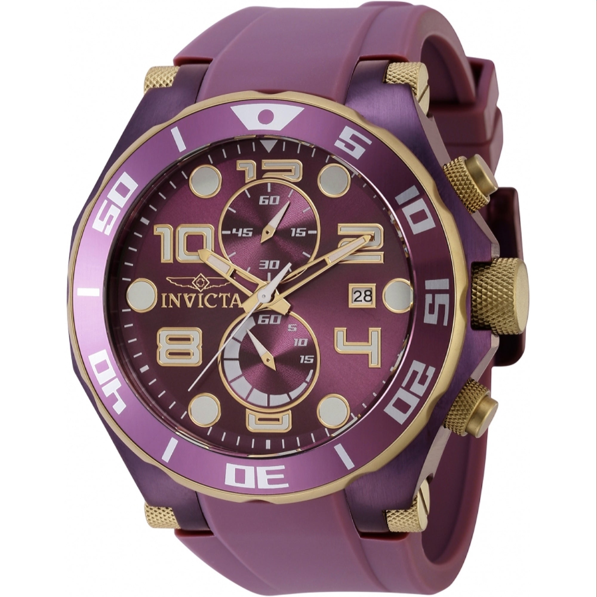 Invicta Pro Diver Quartz Pro Diver Purple Dial Men's Watch 40656