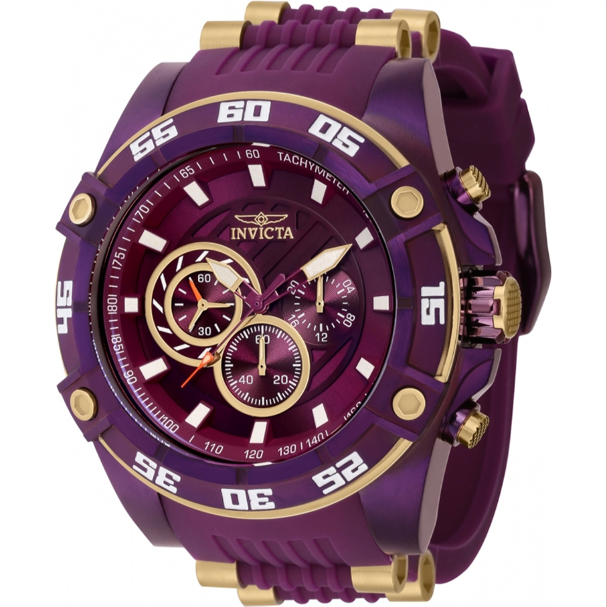 Invicta Quartz Speedway Purple Dial Men's Watch 40675