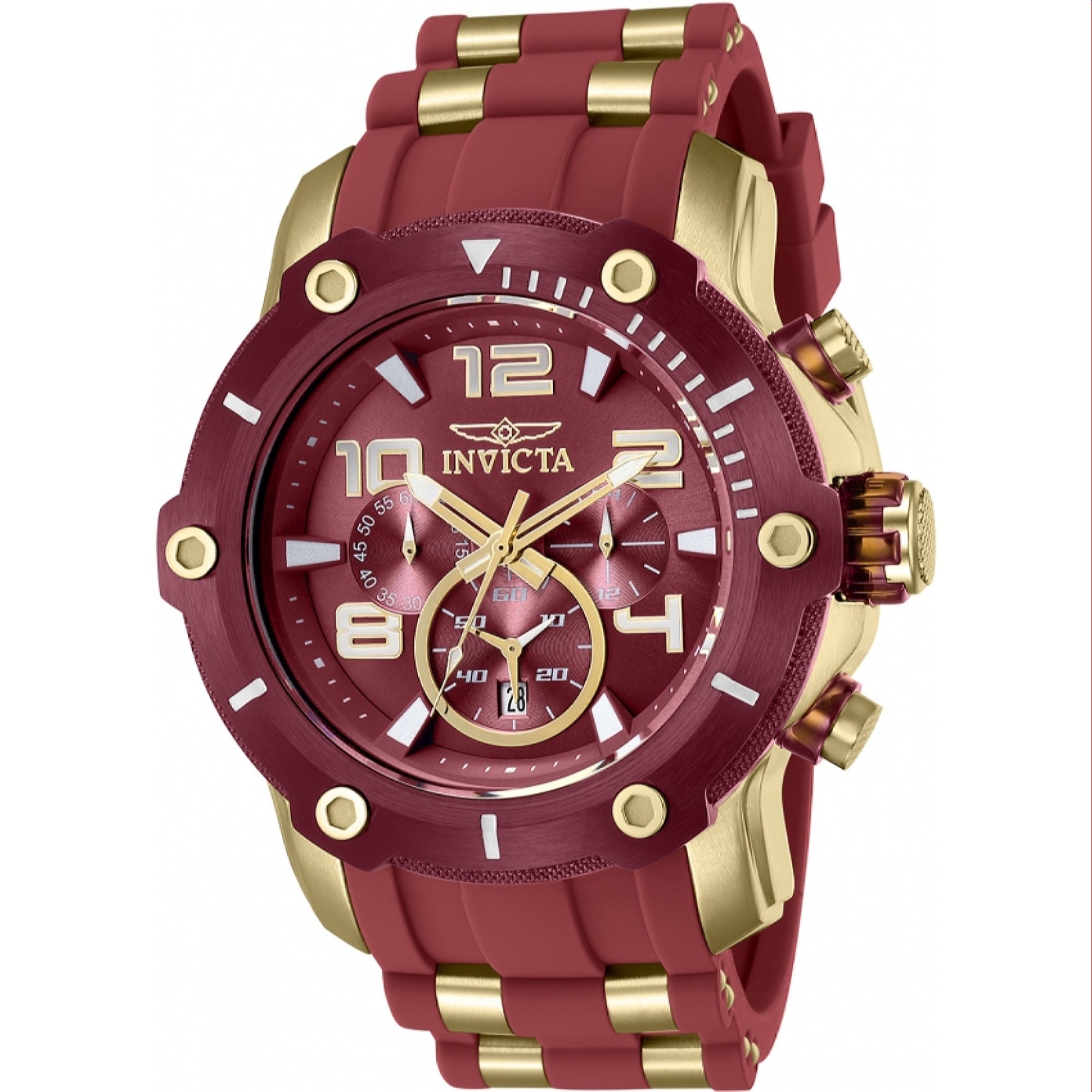 Invicta Quartz Pro Diver Red Dial Men's Watch 40810