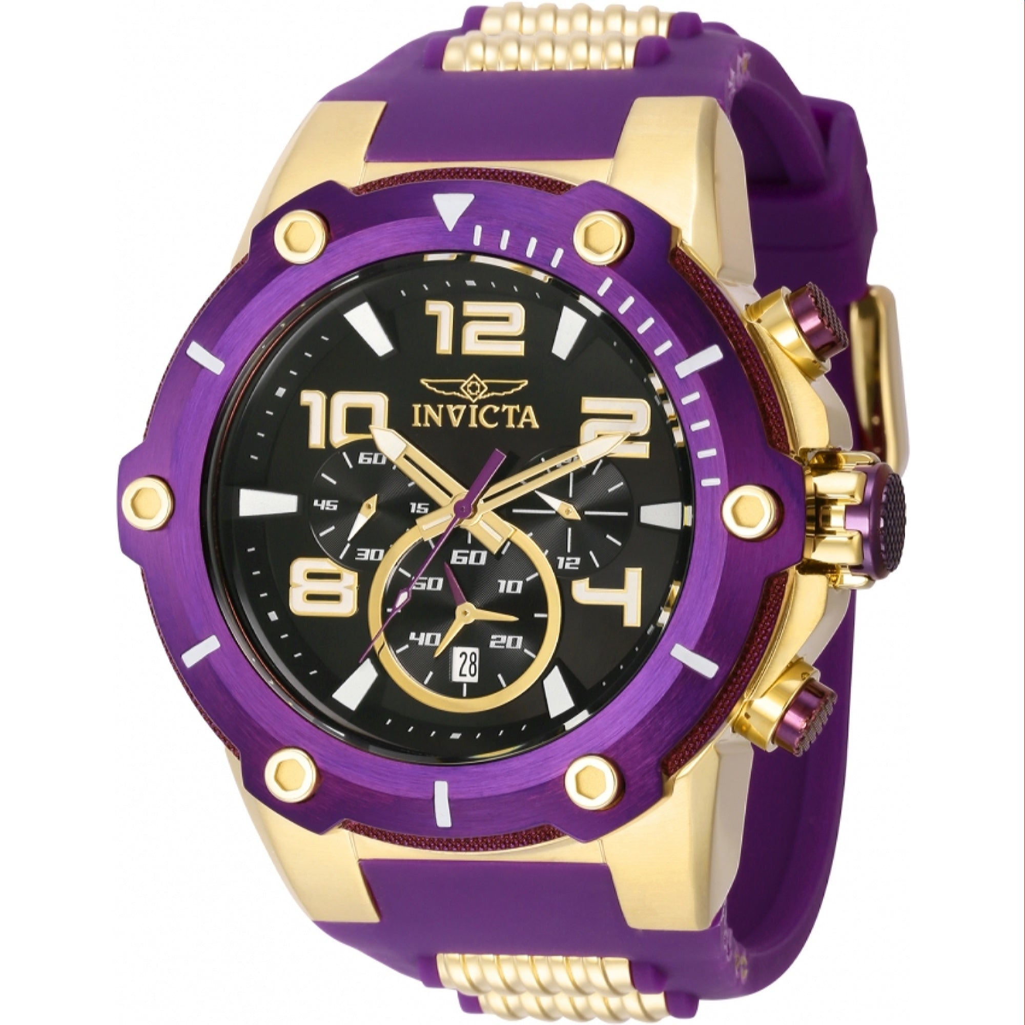 Invicta Quartz Speedway Purple Dial Men's Watch 40895