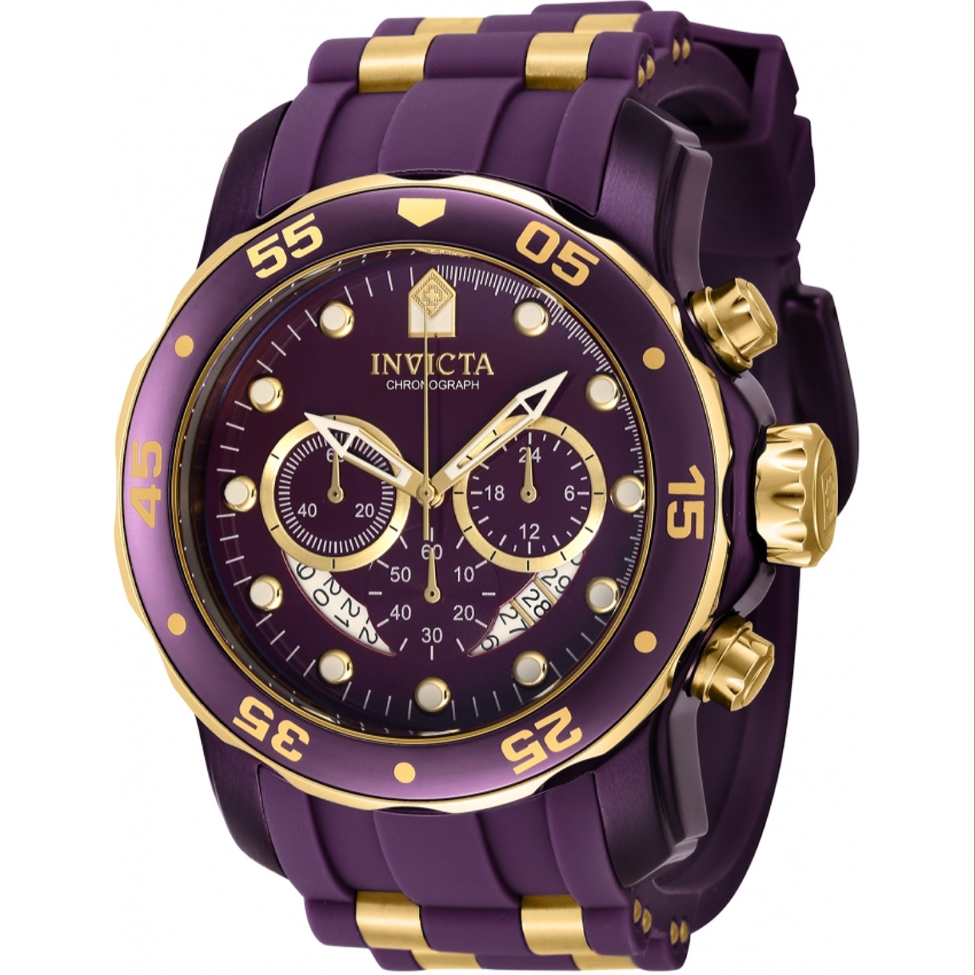 Invicta Quartz Pro Diver Purple Dial Men's Watch 40933