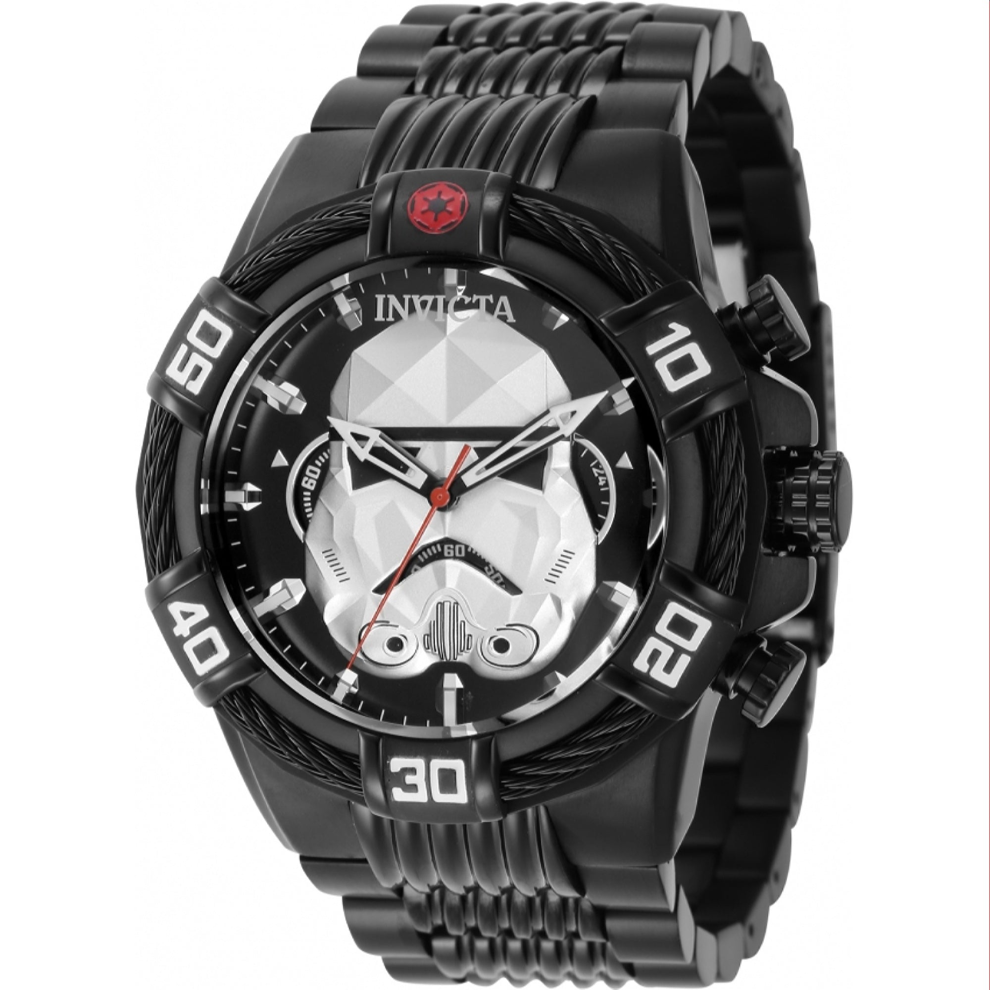 Invicta Quartz Star Wars Stormtrooper Black Dial Men's Watch 41326