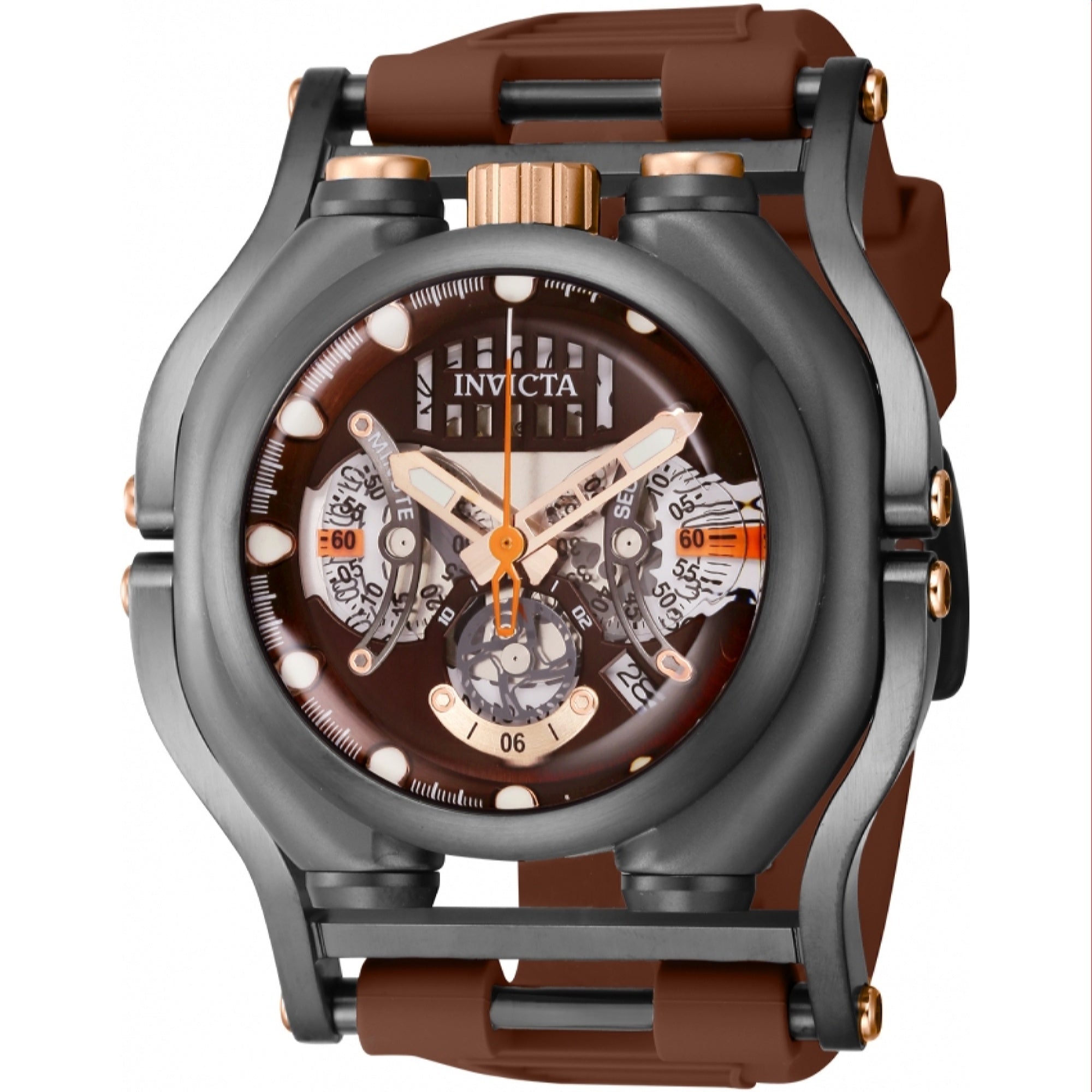 Invicta Quartz Sea Hunter Brown Dial Men's Watch 41716