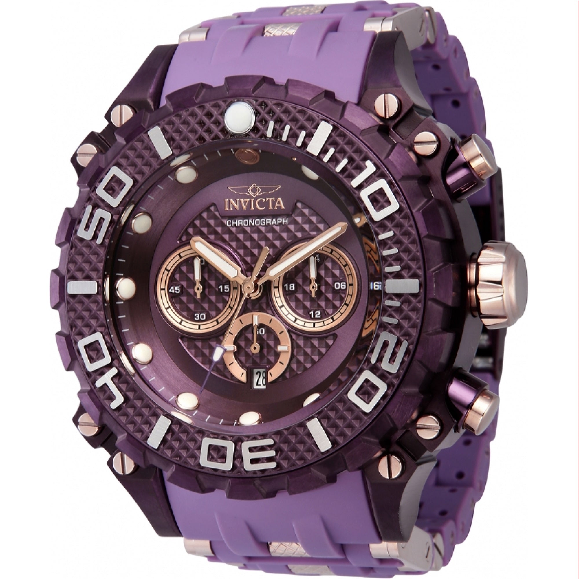 Invicta Quartz Sea Spider Purple Dial Men's Watch 43175