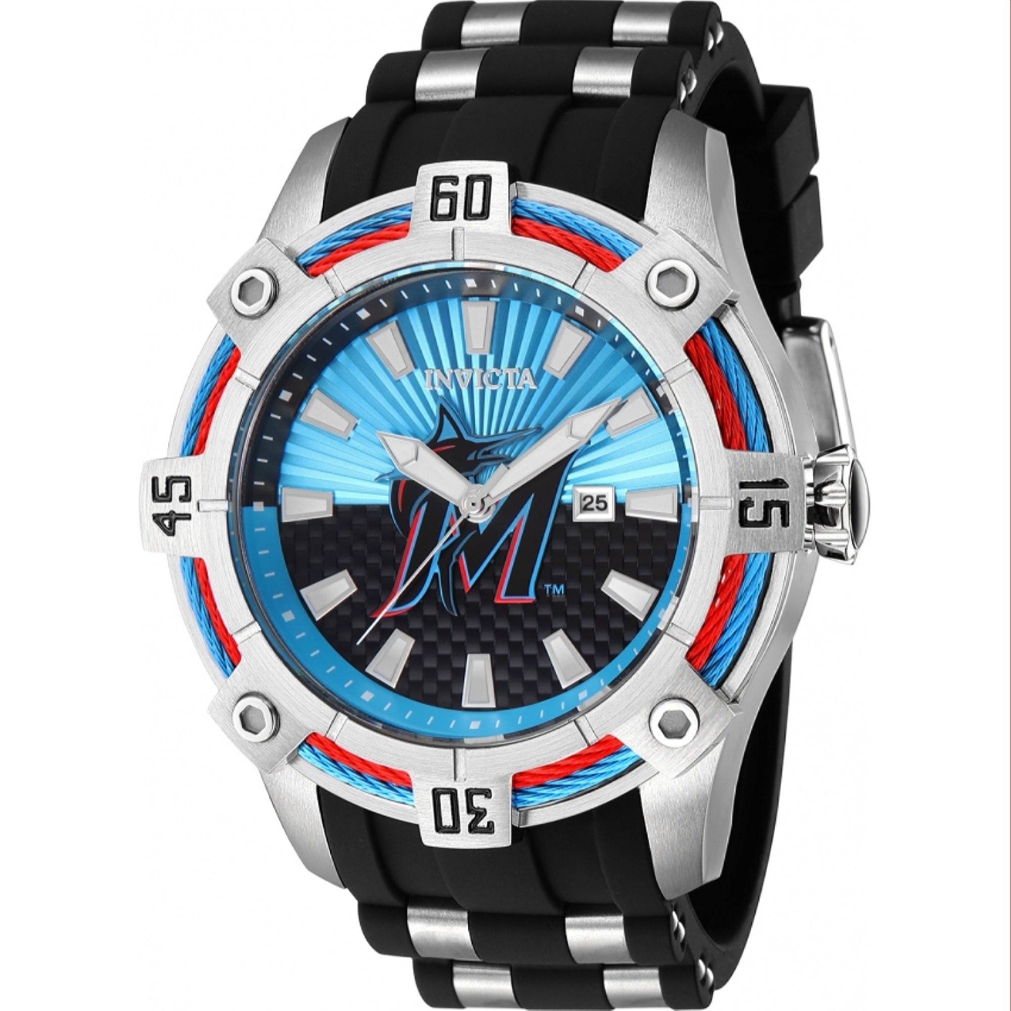 Invicta MLB Quartz MLB Marlins Blue Dial Men's Watch 43273