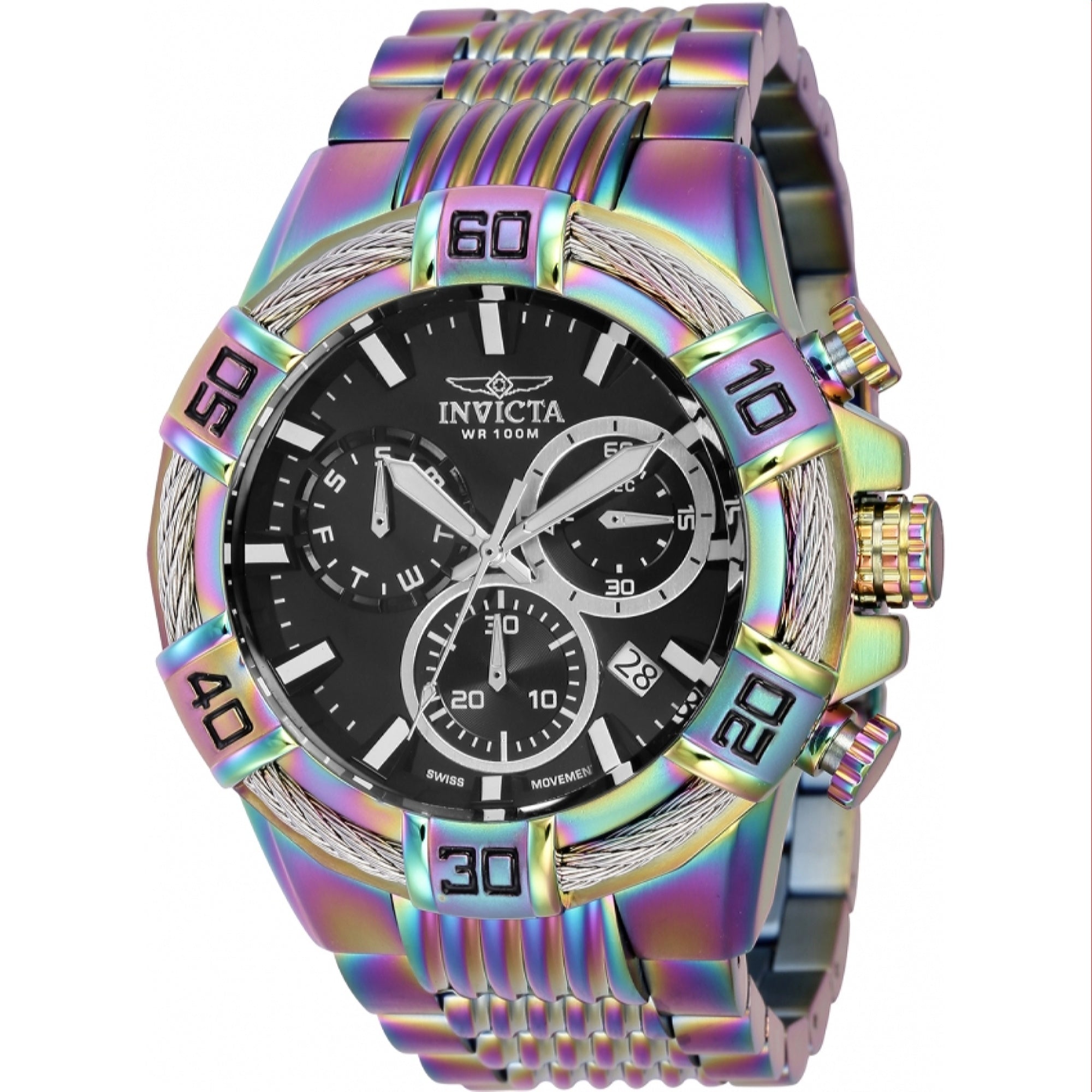 Invicta Quartz Bolt Black Dial Men's Watch 43635