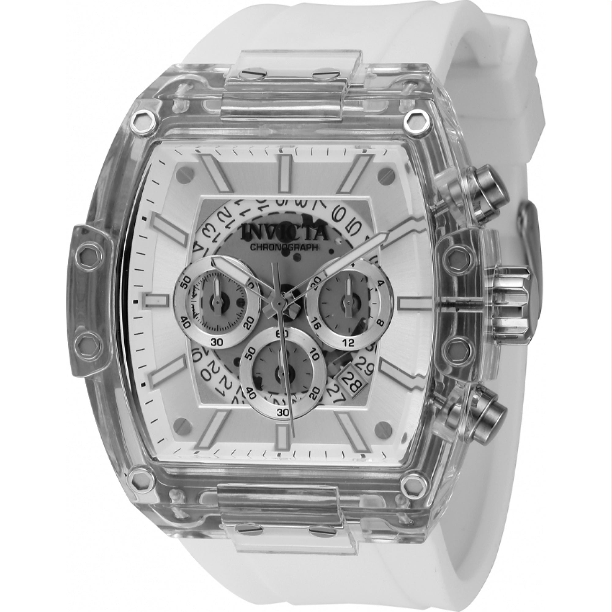 Invicta Quartz S1 Rally Diablo Silver Dial Men's Watch 44347