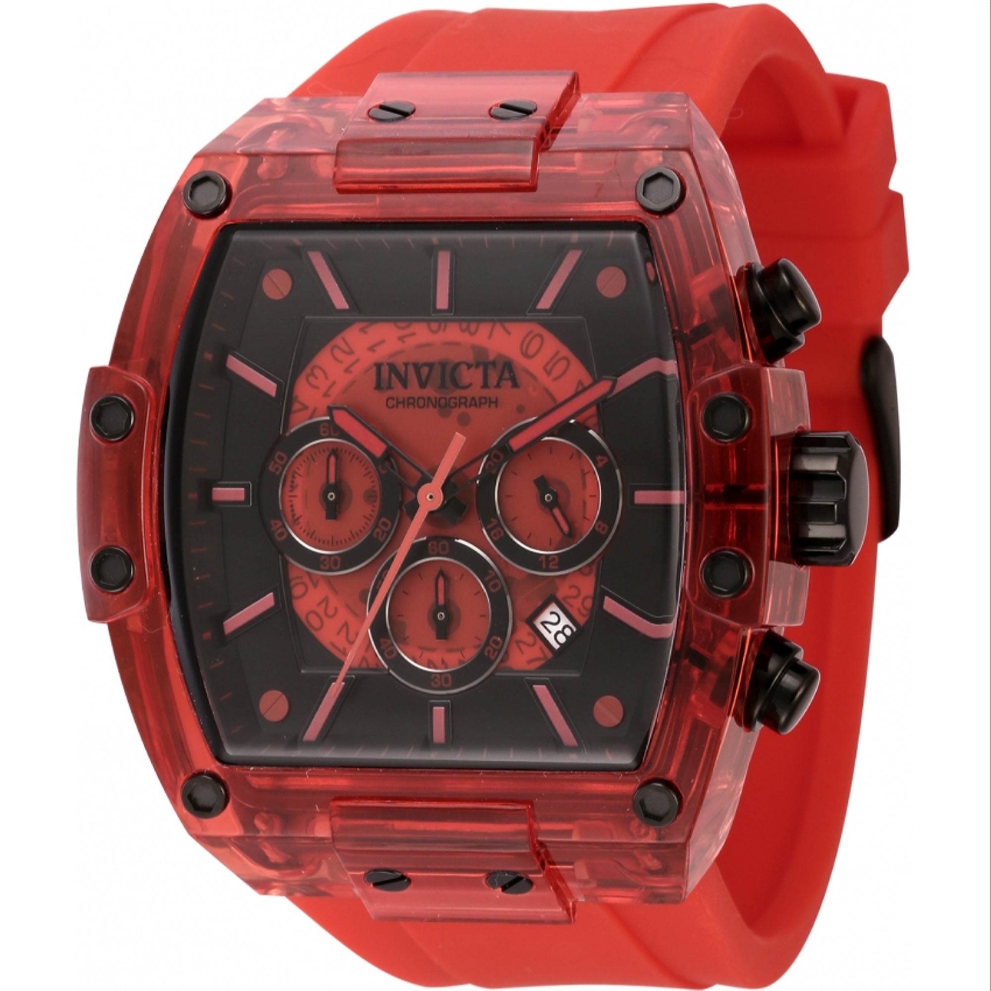Invicta Quartz S1 Rally Diablo Red Dial Men's Watch 44352