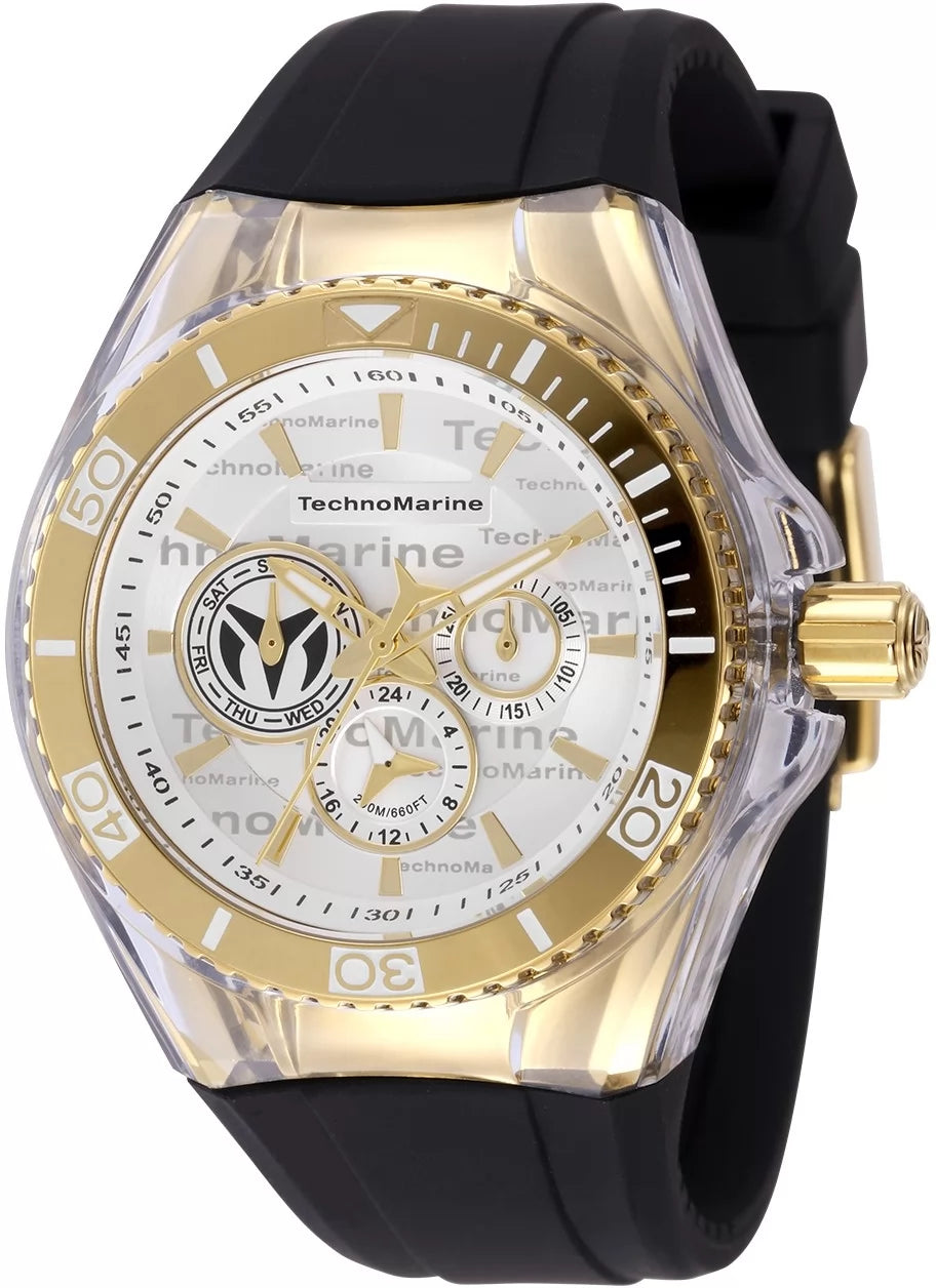 Technomarine Women's TM-118136 Cruise California Quartz Chronograph Grey, Antique Silver Dial Watch