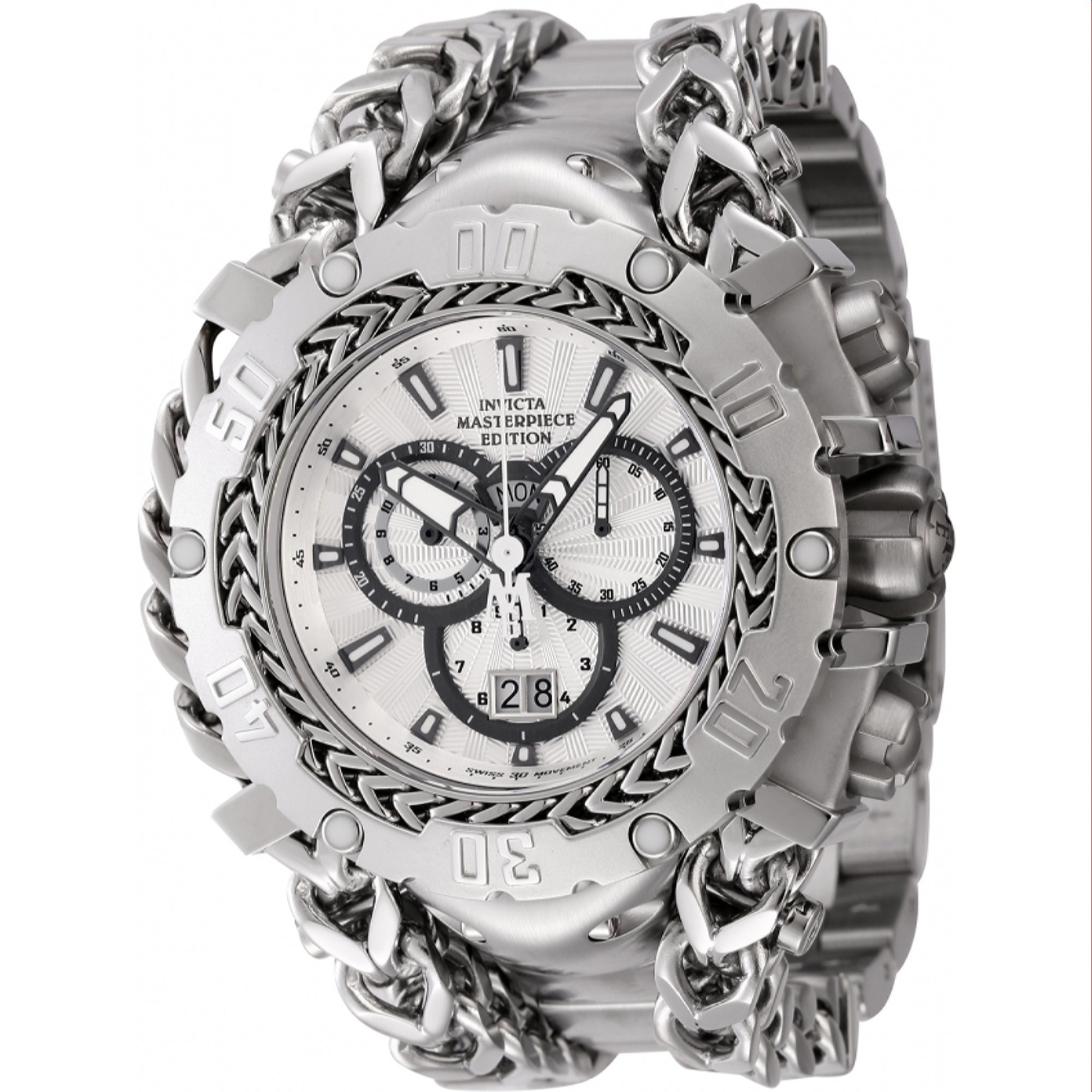 Invicta Quartz Masterpiece Silver Dial Men's Watch 44615