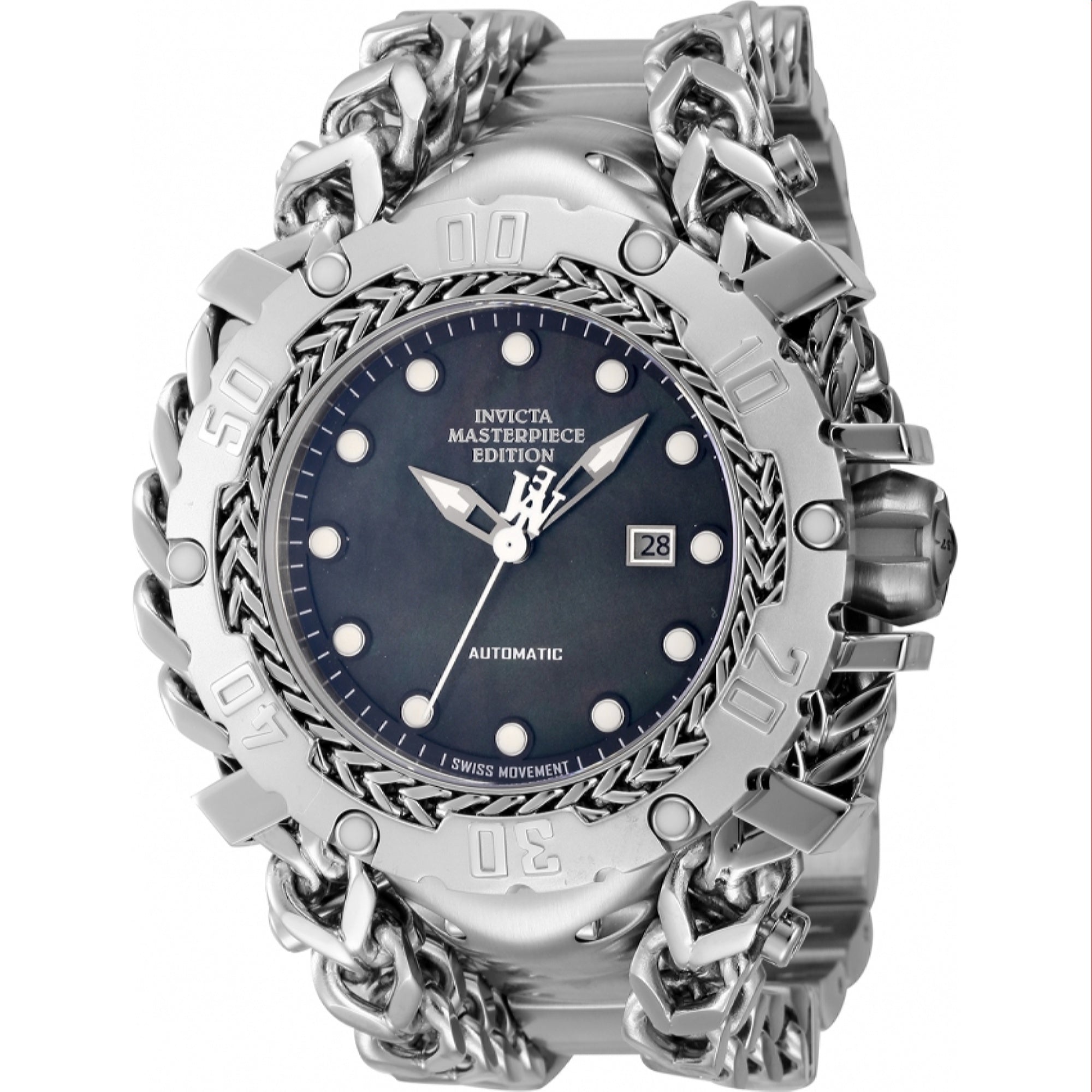 Invicta Automatic Masterpiece Automatic Black Dial Men's Watch 44666