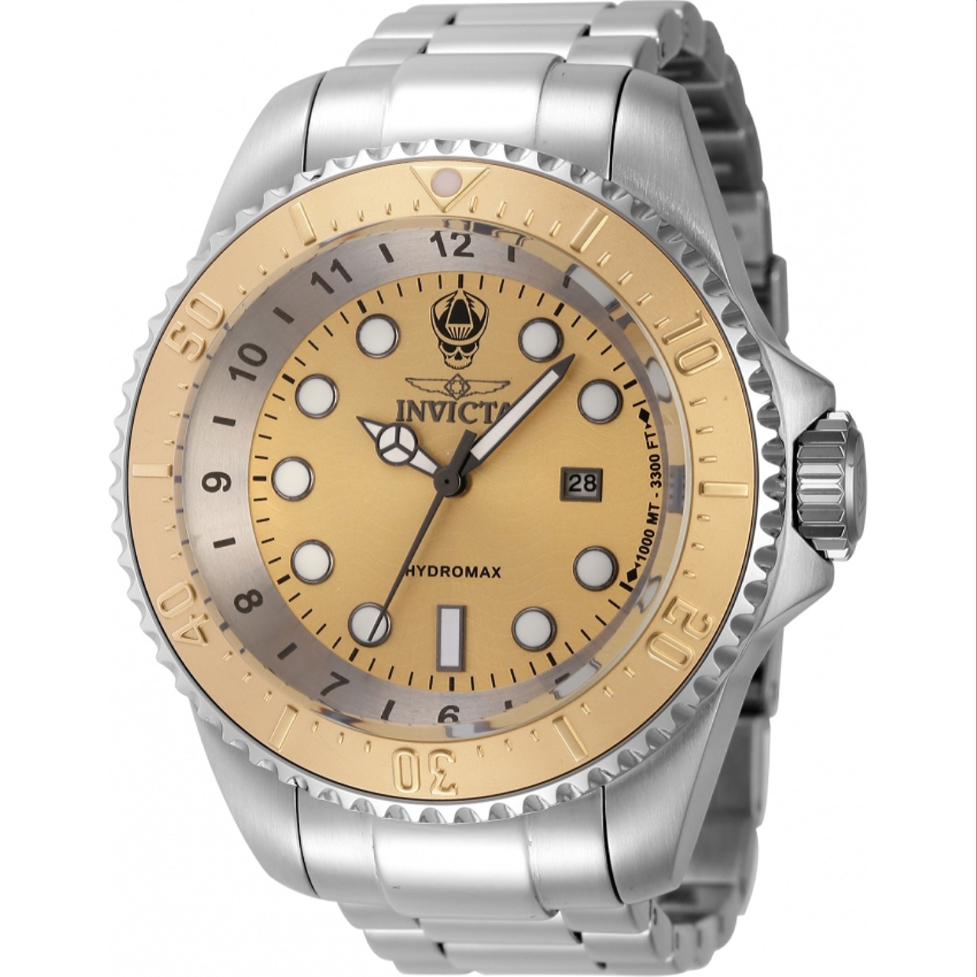 Invicta Quartz Hydromax Gold Dial Men's Watch 44746
