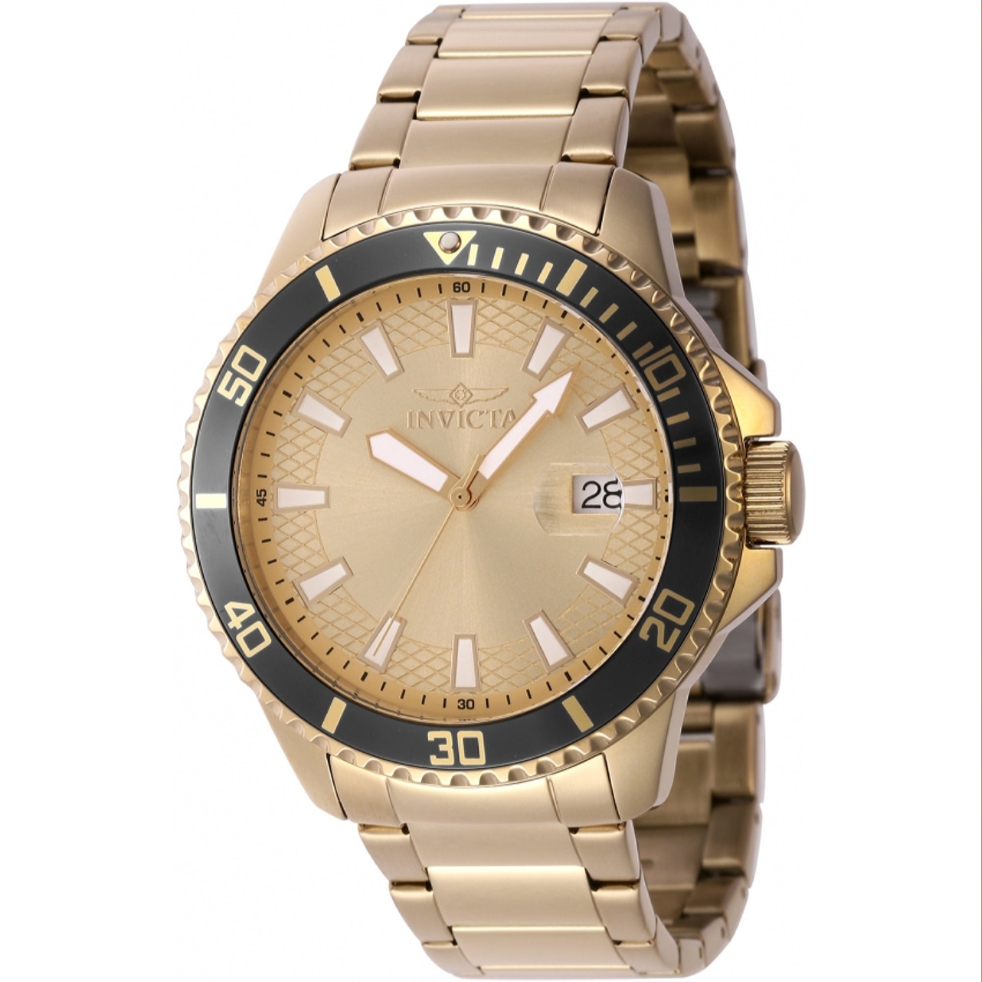 Invicta Quartz Pro Diver Gold Dial Men's Watch 46140