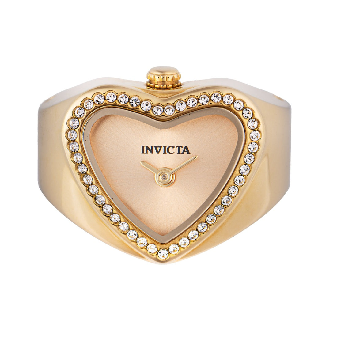 Invicta Quartz Mini Gold Dial Women's Ring Watch 49574