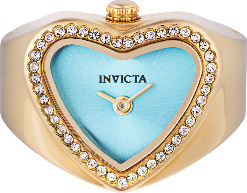 Invicta Quartz Mini Blue Dial Women's Ring Watch 49576