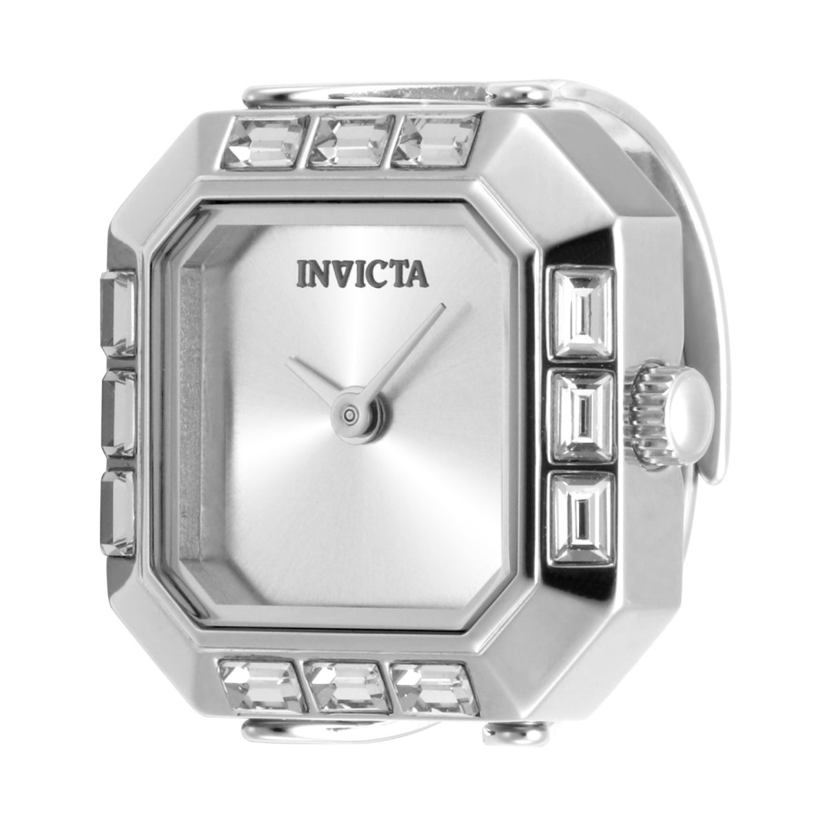 Invicta Quartz Mini Silver Dial Women's Ring Watch 49580
