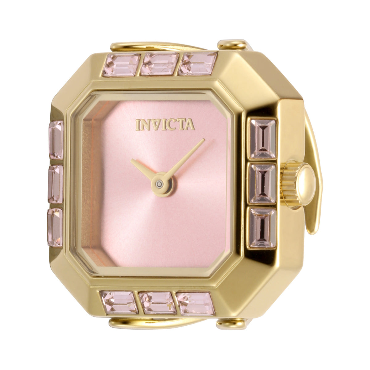 Invicta Quartz Mini Pink Dial Women's Ring Watch 49586