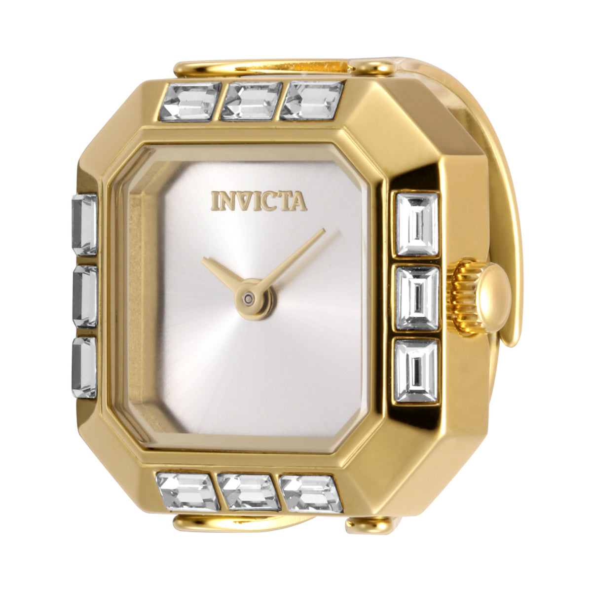 Invicta Quartz Mini Silver Dial Women's Ring Watch 49587