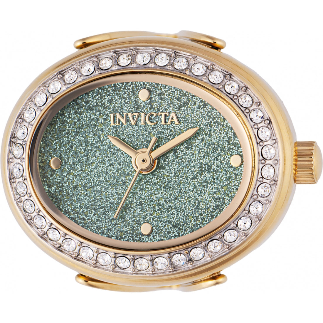 Invicta Quartz Mini Green Dial Women's Ring Watch 49602