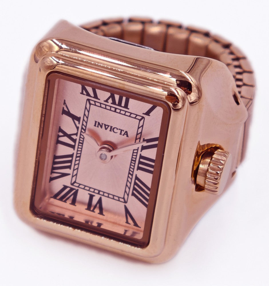 Invicta Quartz Mini Rose Gold Dial Women's Ring Watch 49896