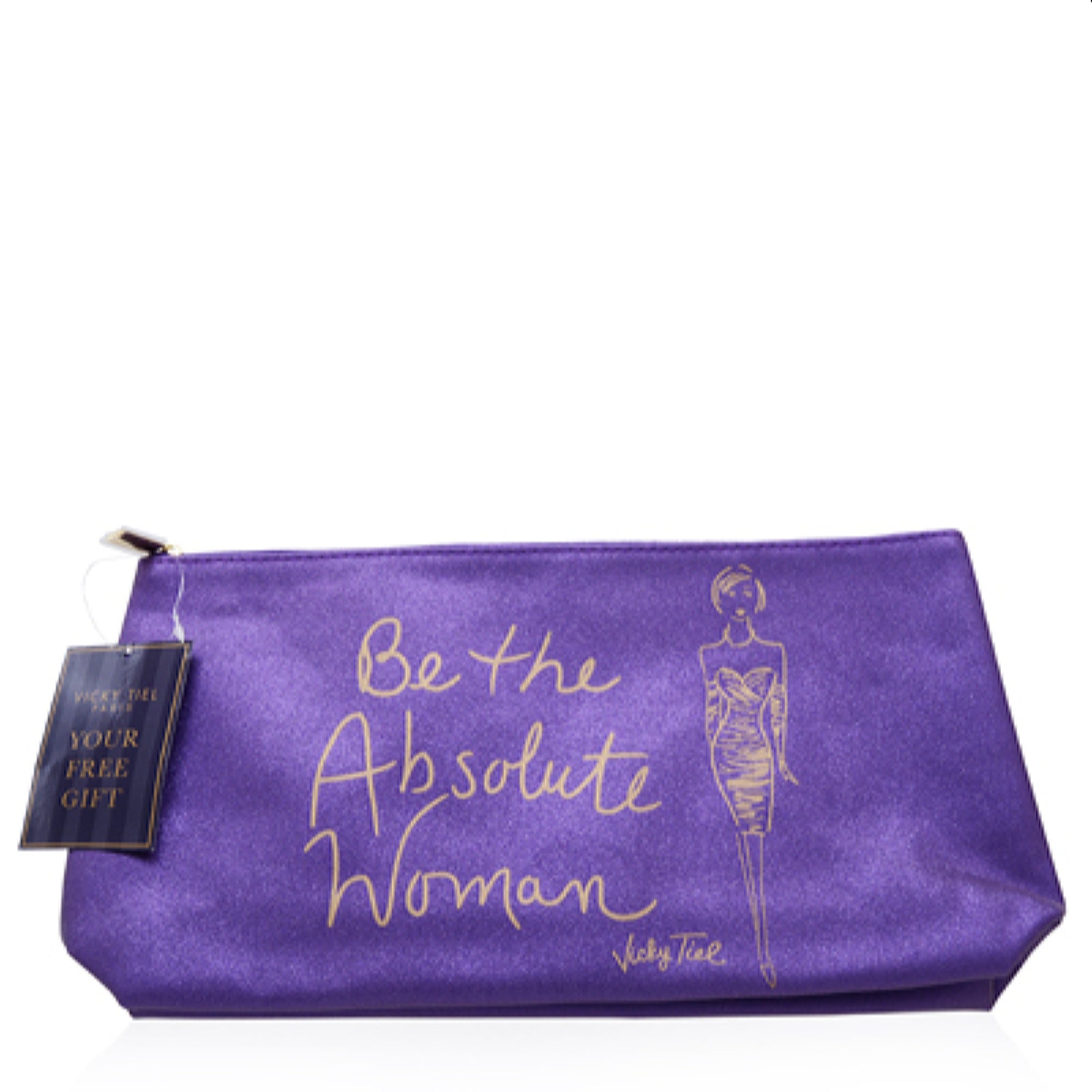Vicky Tiel Purple Cosmetic Bag Vicky Tiel 603531000954
